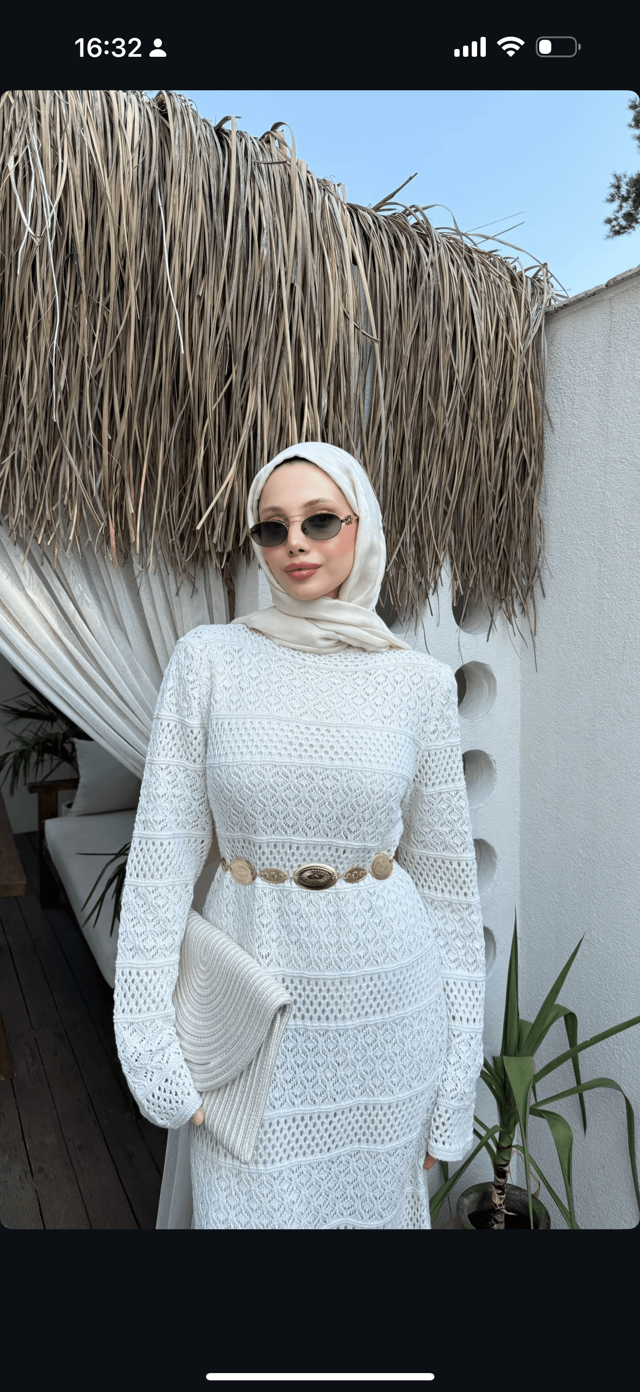 Summer Örme Elbise  - Çiçek desen