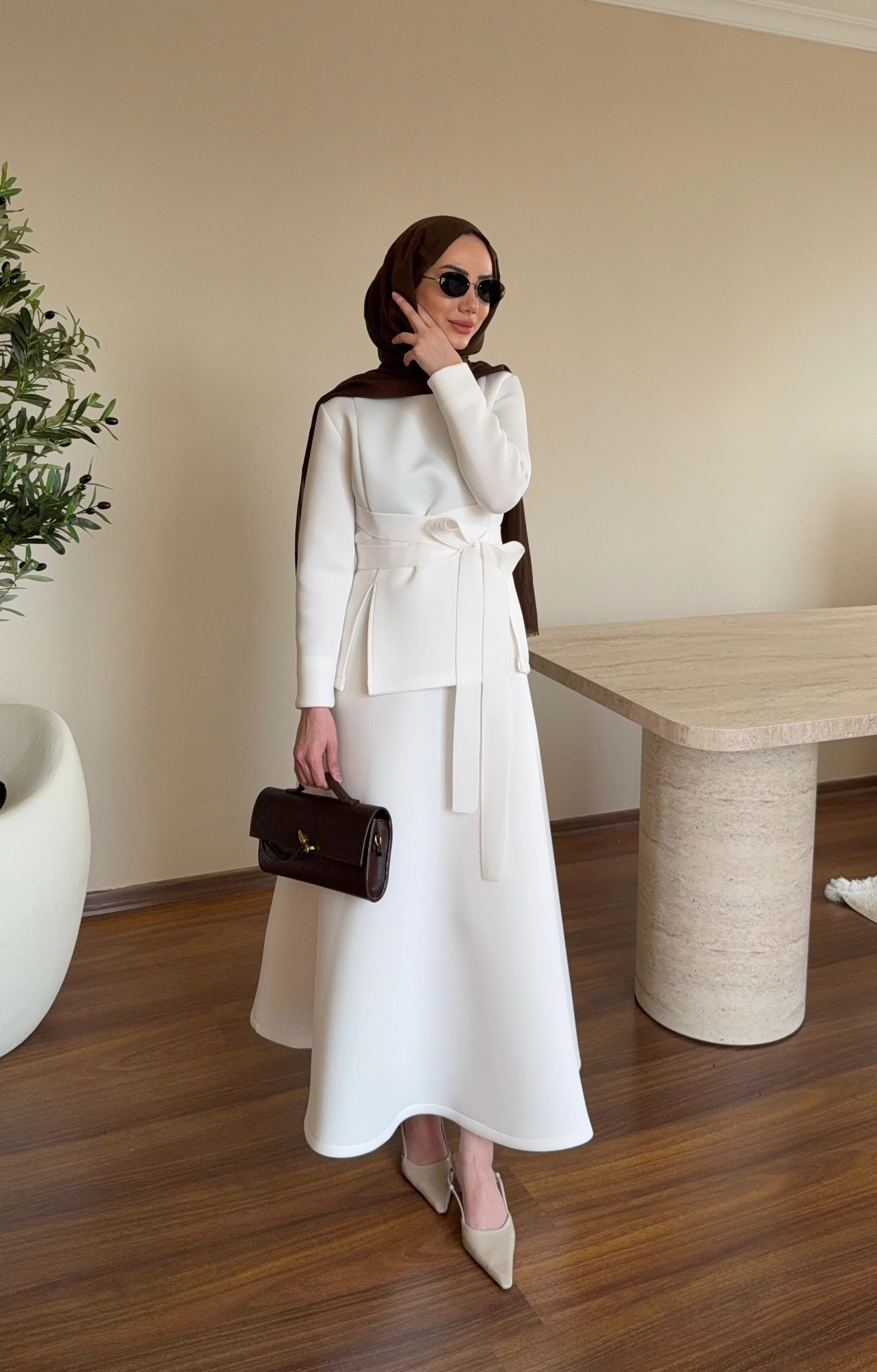 Puffie Scuba Takım - Beyaz