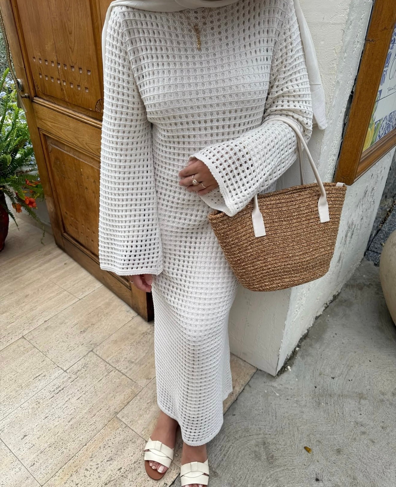 Summer Örme Elbise  - Taş