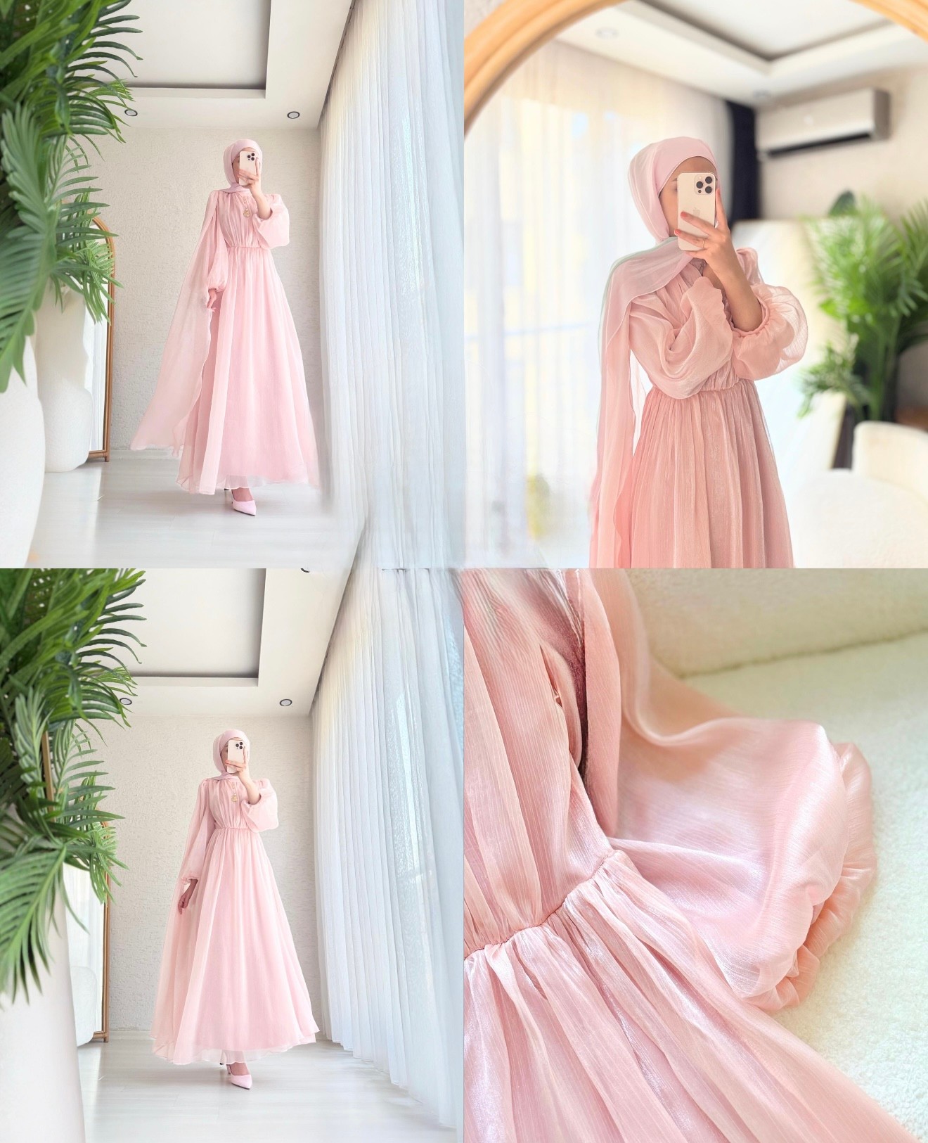 Yasmin Tasarım Elbise - Pink