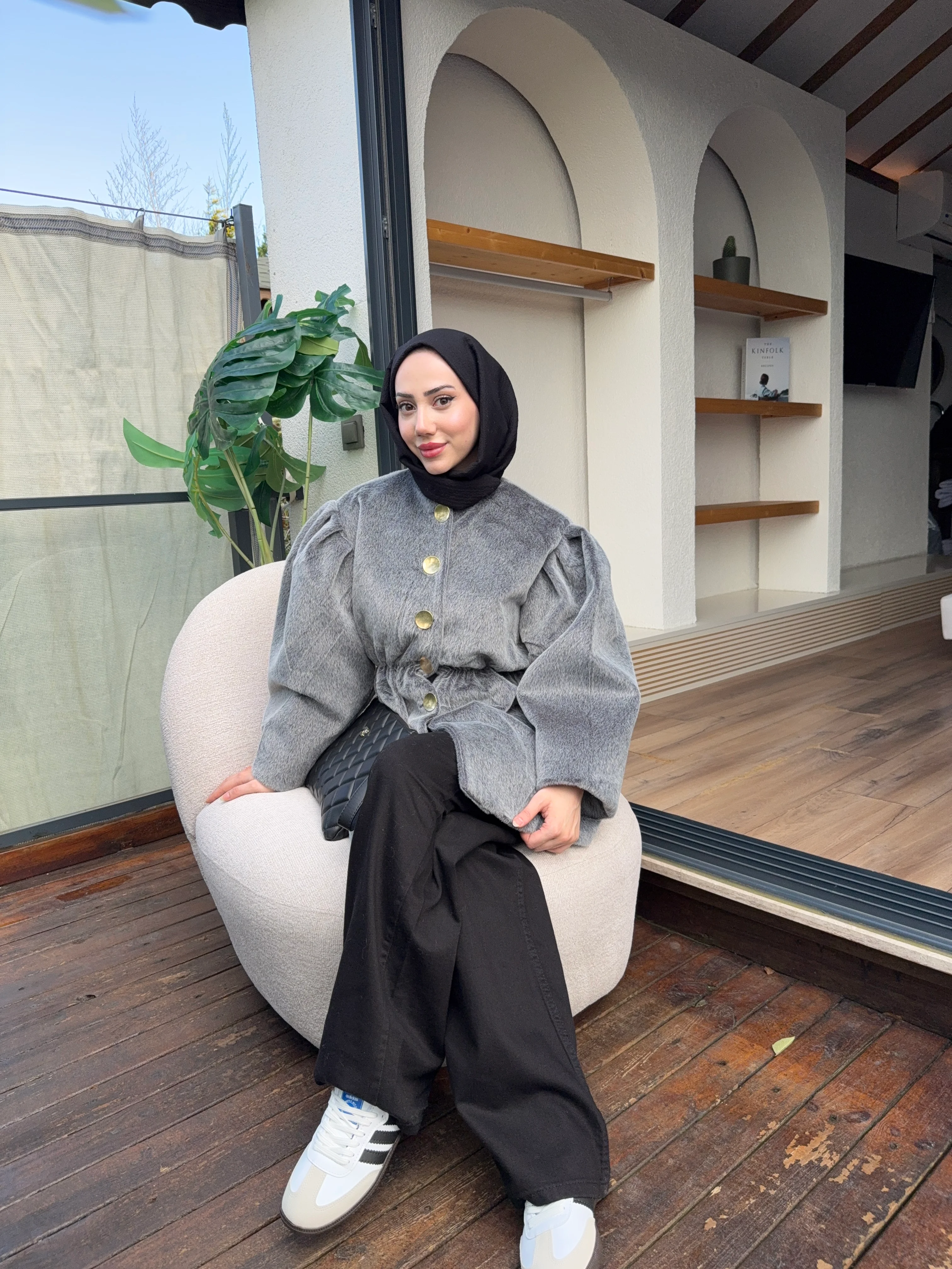 Mac Fox Kaşe Ceket - Gri