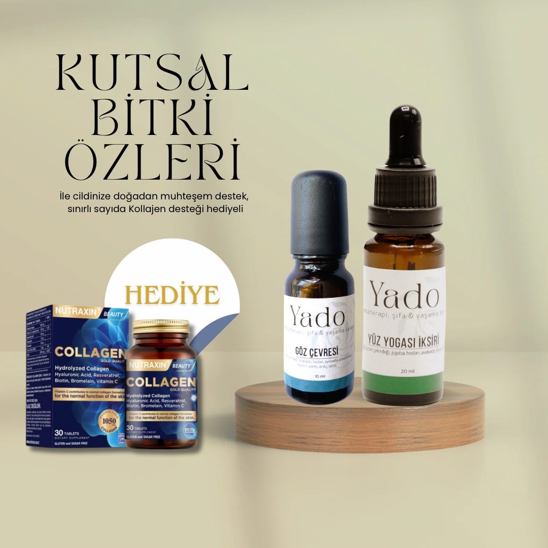 GÖZ ÇEVRESİ VE YÜZ YOGASI İKSİRİ COLLAGEN TABLET HEDİYELİ