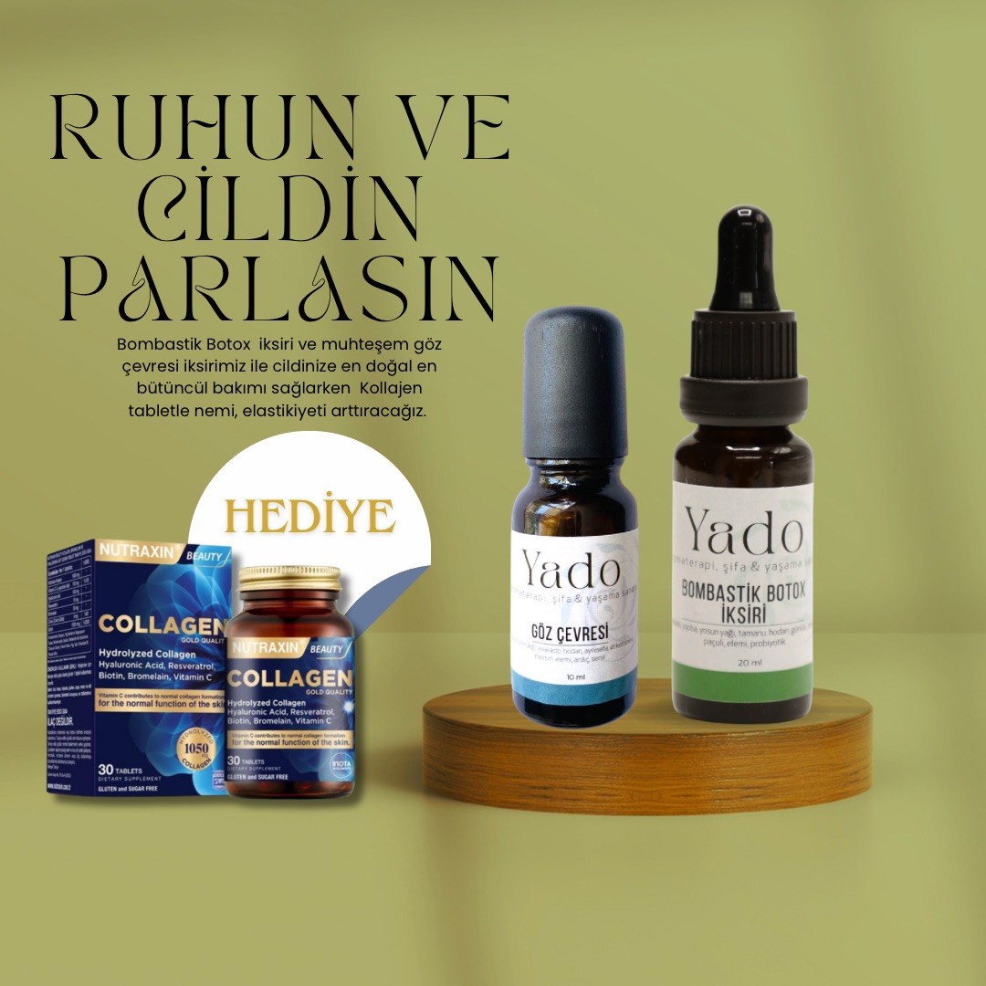 GÖZ ÇEVRESİ VE BOMBASTİK BOTOX İKSİRİ COLLAGEN TABLET HEDİYELİ