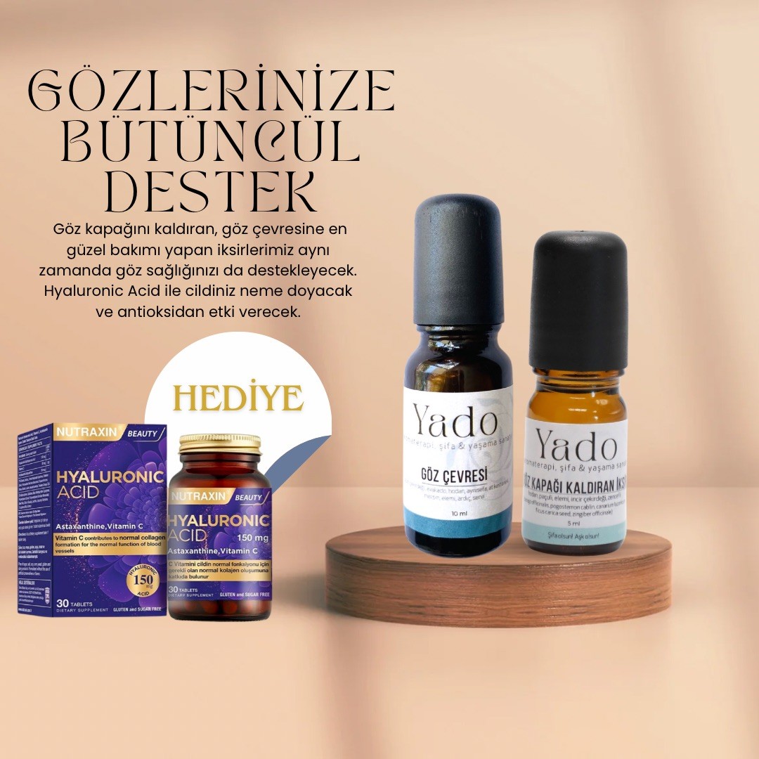 GÖZ ÇEVRESİ-GÖZ KAPAĞI KALDIRAN İKSİR HYALURONIC ACID HEDİYELİ