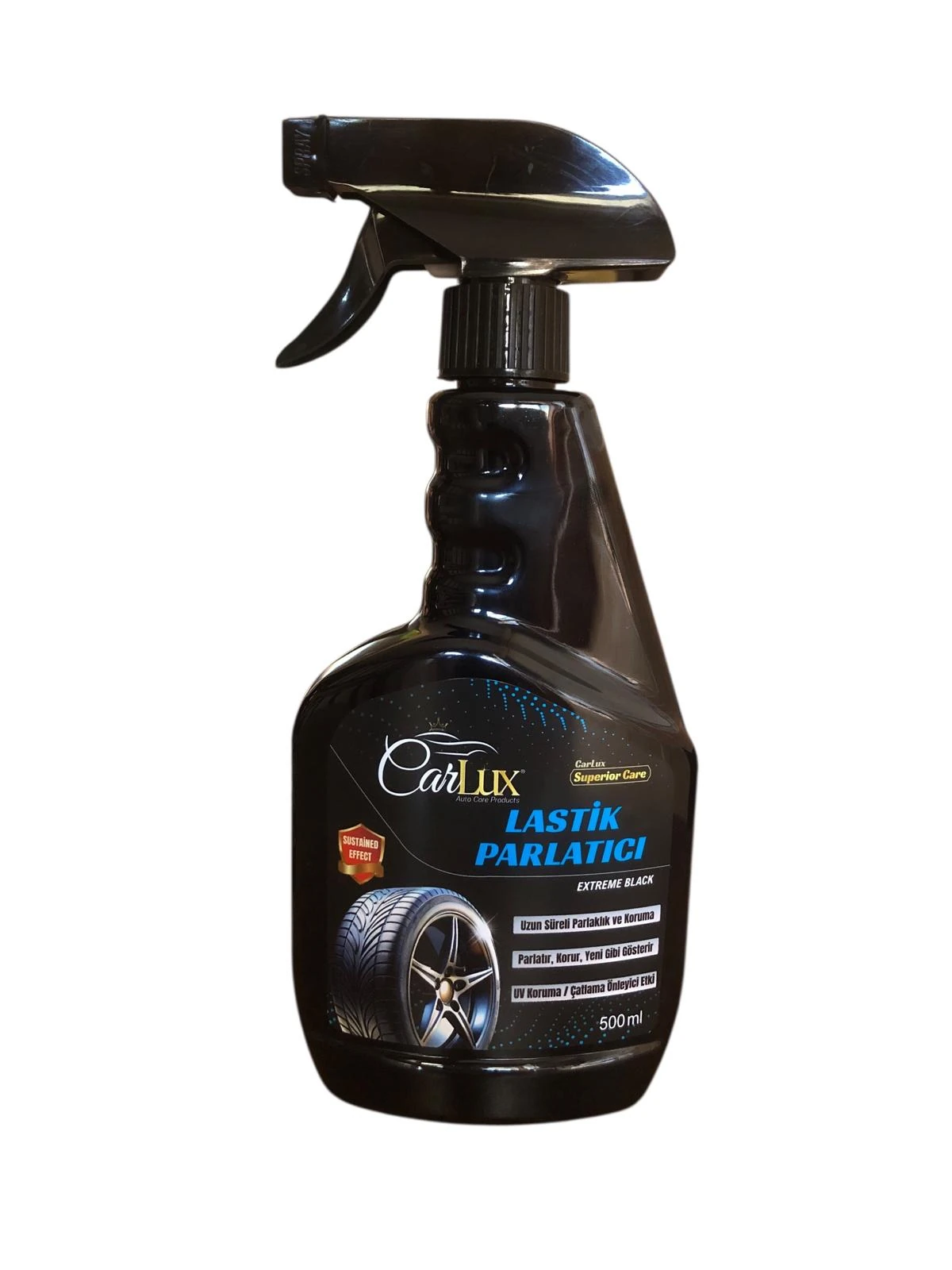 Lastik Parlatıcı Sprey 500 ml – Uzun Süre Kalıcı Islak Görünüm – Koruyucu Formül