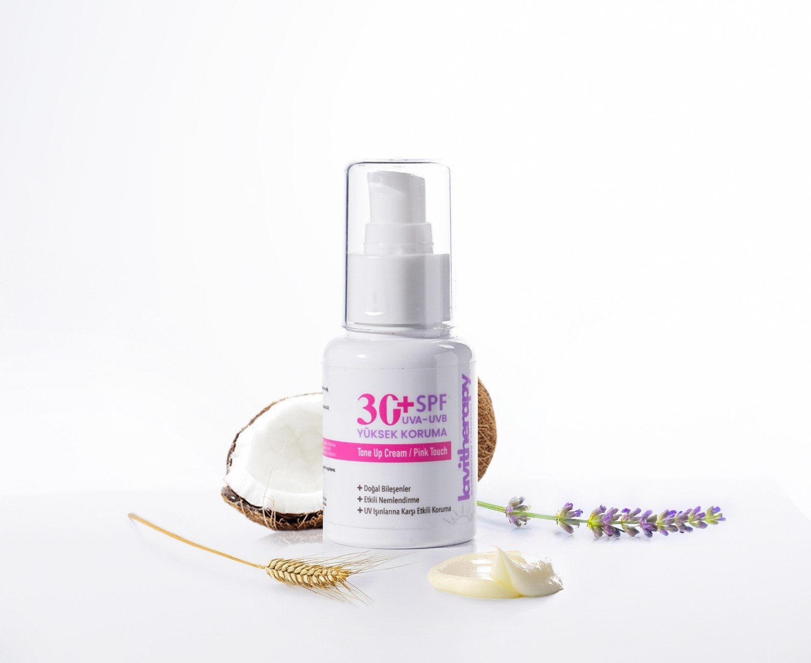 50ml 30+Factor   Tone Up / Pink Touch Doğal Güneş Kremi