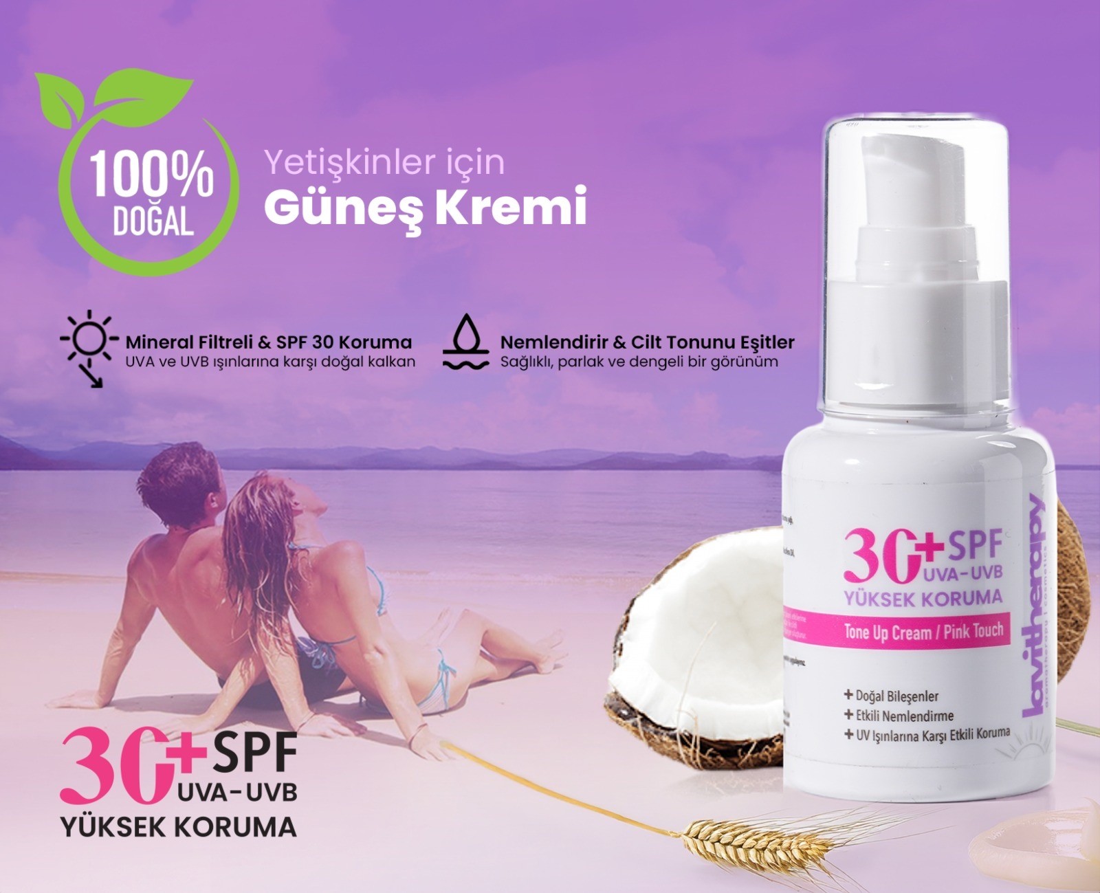 Tone Up / Pink Touch Doğal Güneş Kremi