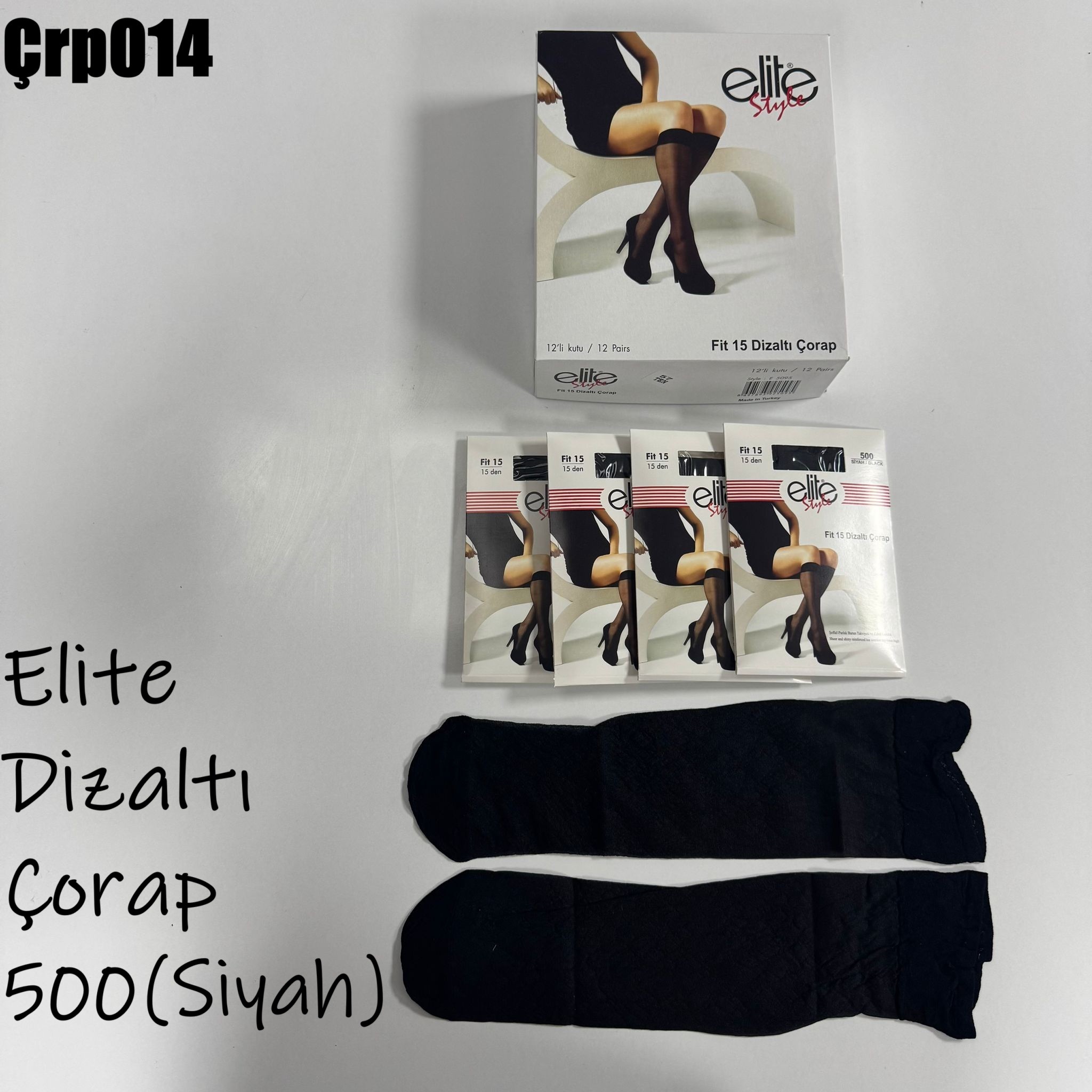 Elite Dizaltı Çorap -500(Siyah)