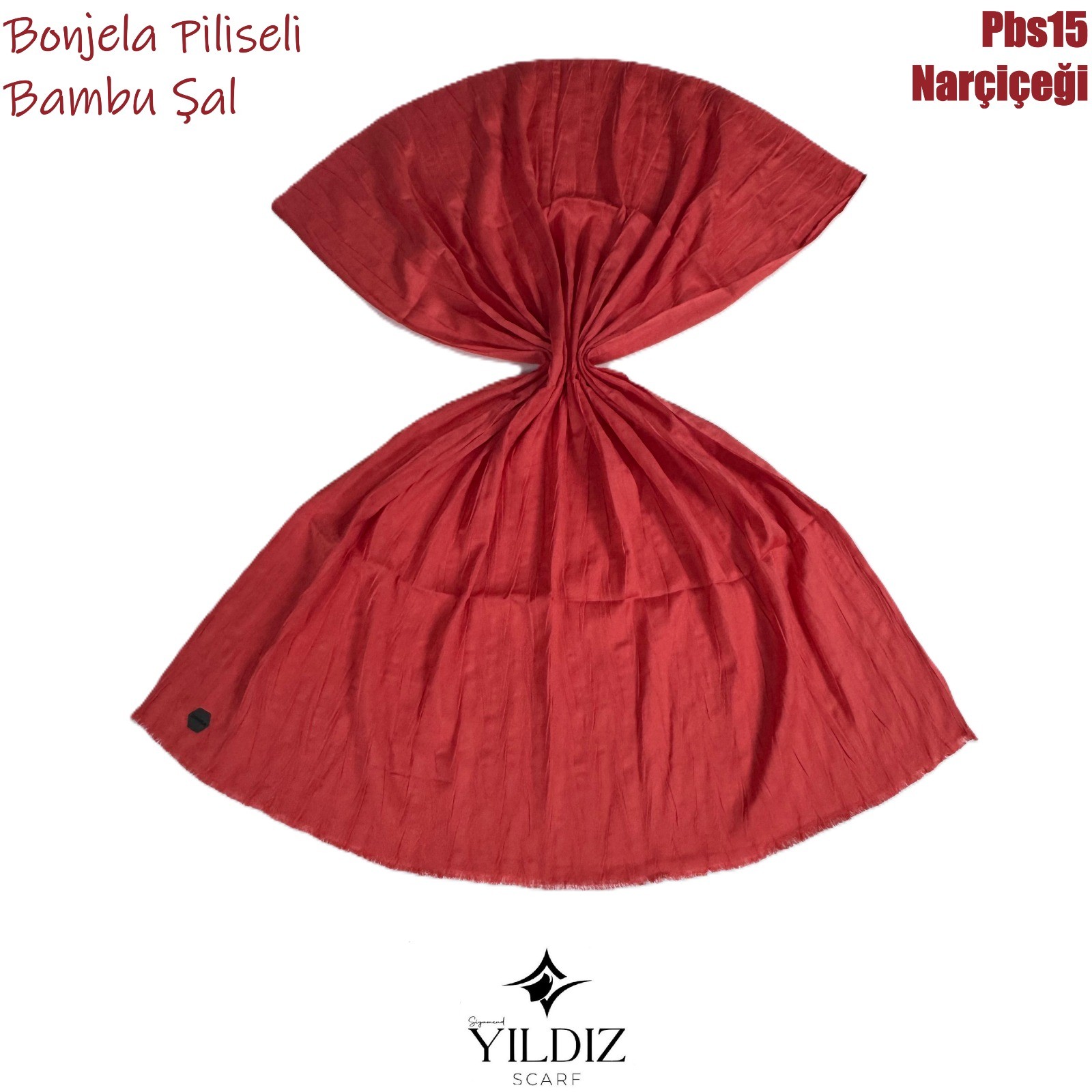 PB-15 Piliseli Bambu Şal- Narçiçeği