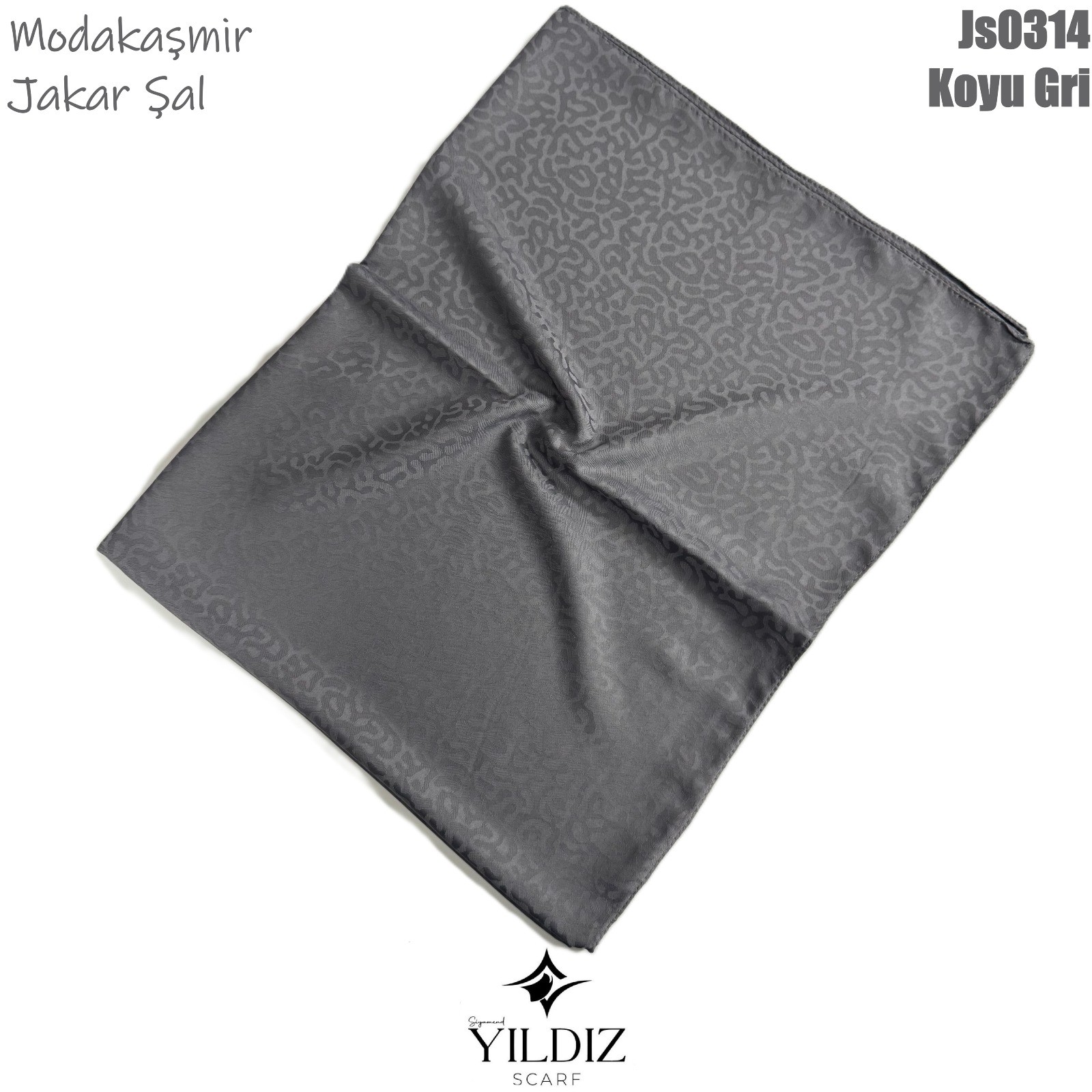 AD-53 Modakaşmir Jakar Şal- Koyu Gri