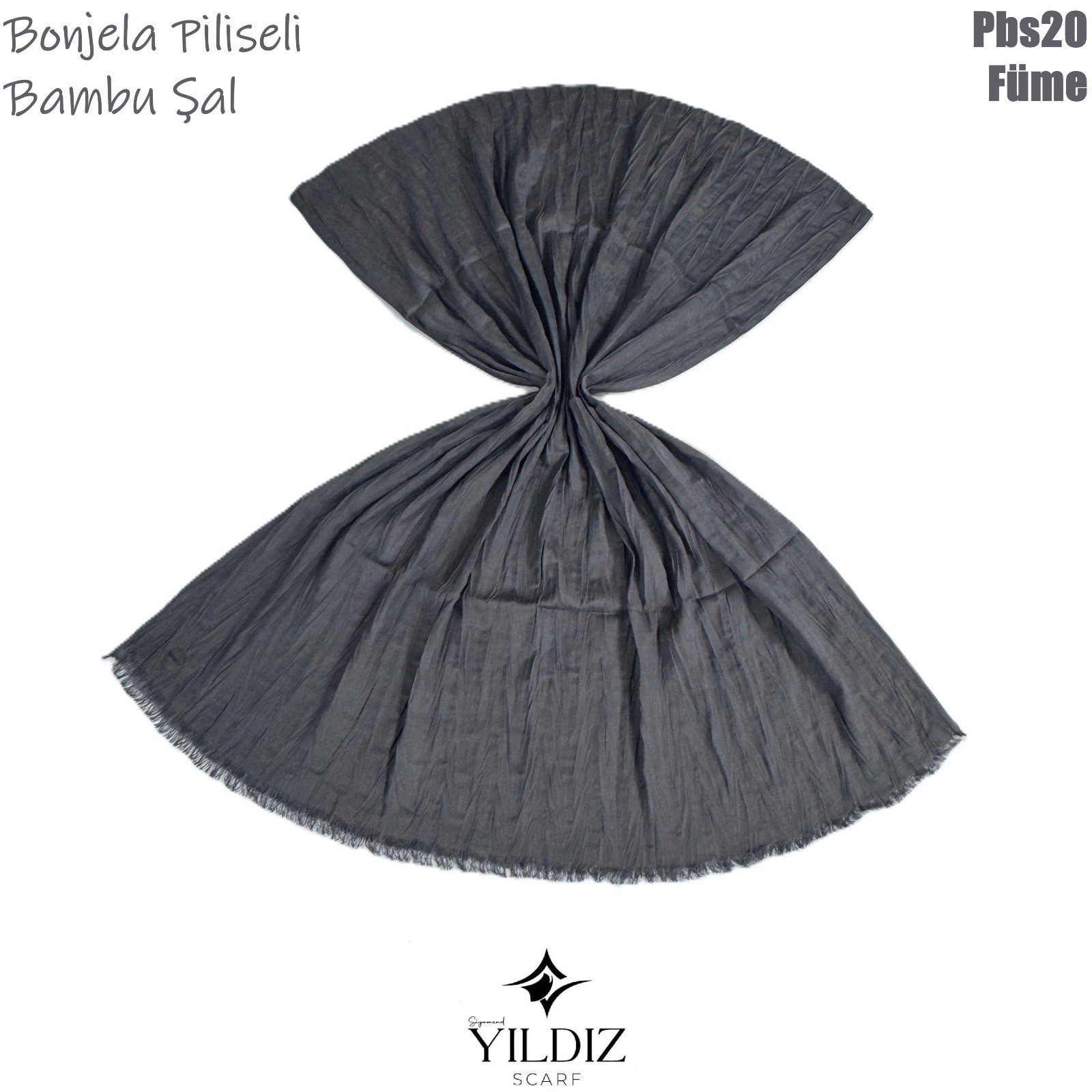 PB-20 Piliseli Bambu Şal- Füme