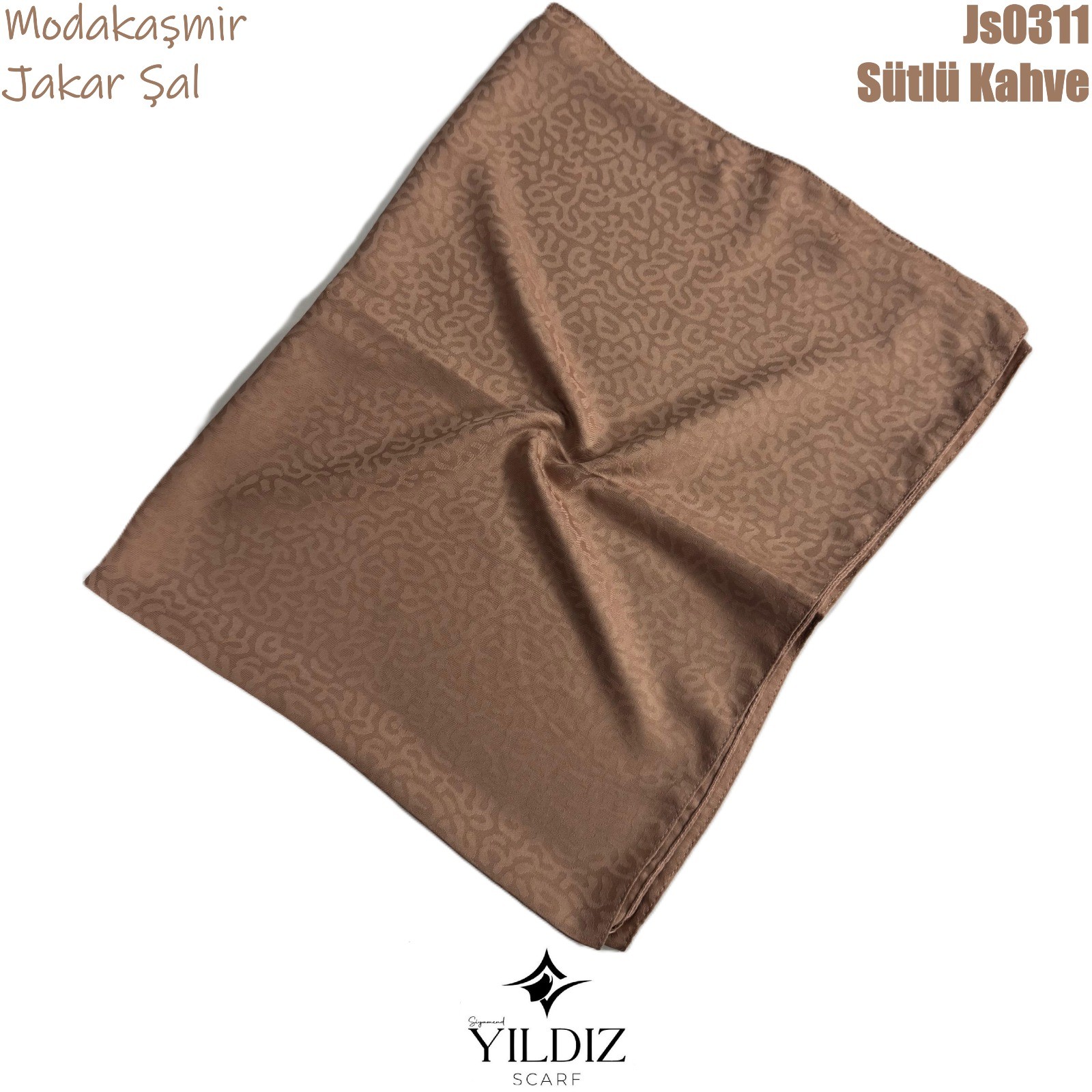AD-50 Modakaşmir Jakar Şal- Sütlü Kahve