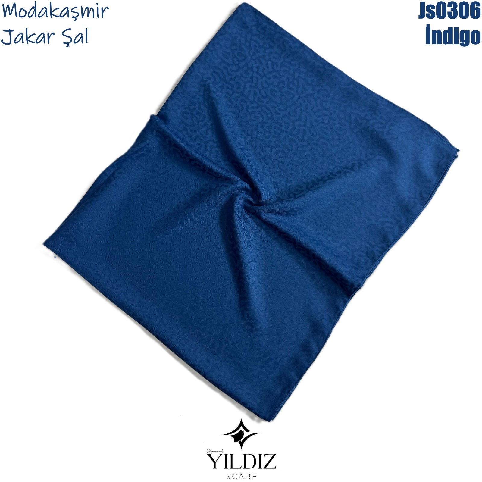 AD-45 Modakaşmir Jakar Şal- İndigo 