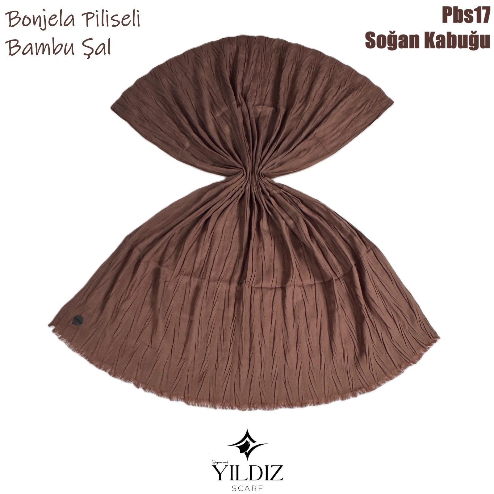 PB-17 Piliseli Bambu Şal- Soğan Kabuğu
