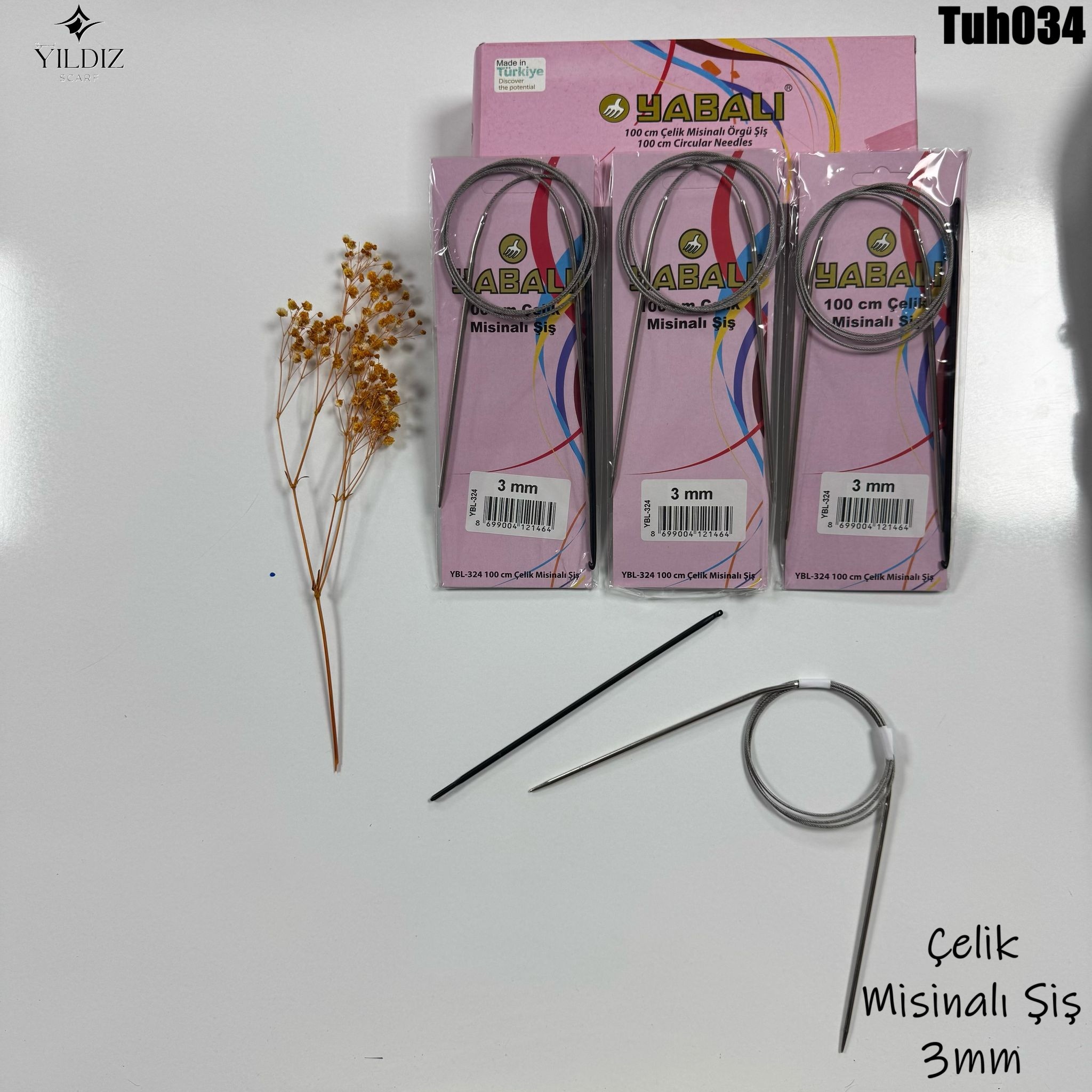 TH-34 Çelik Misinalı Şiş 3mm