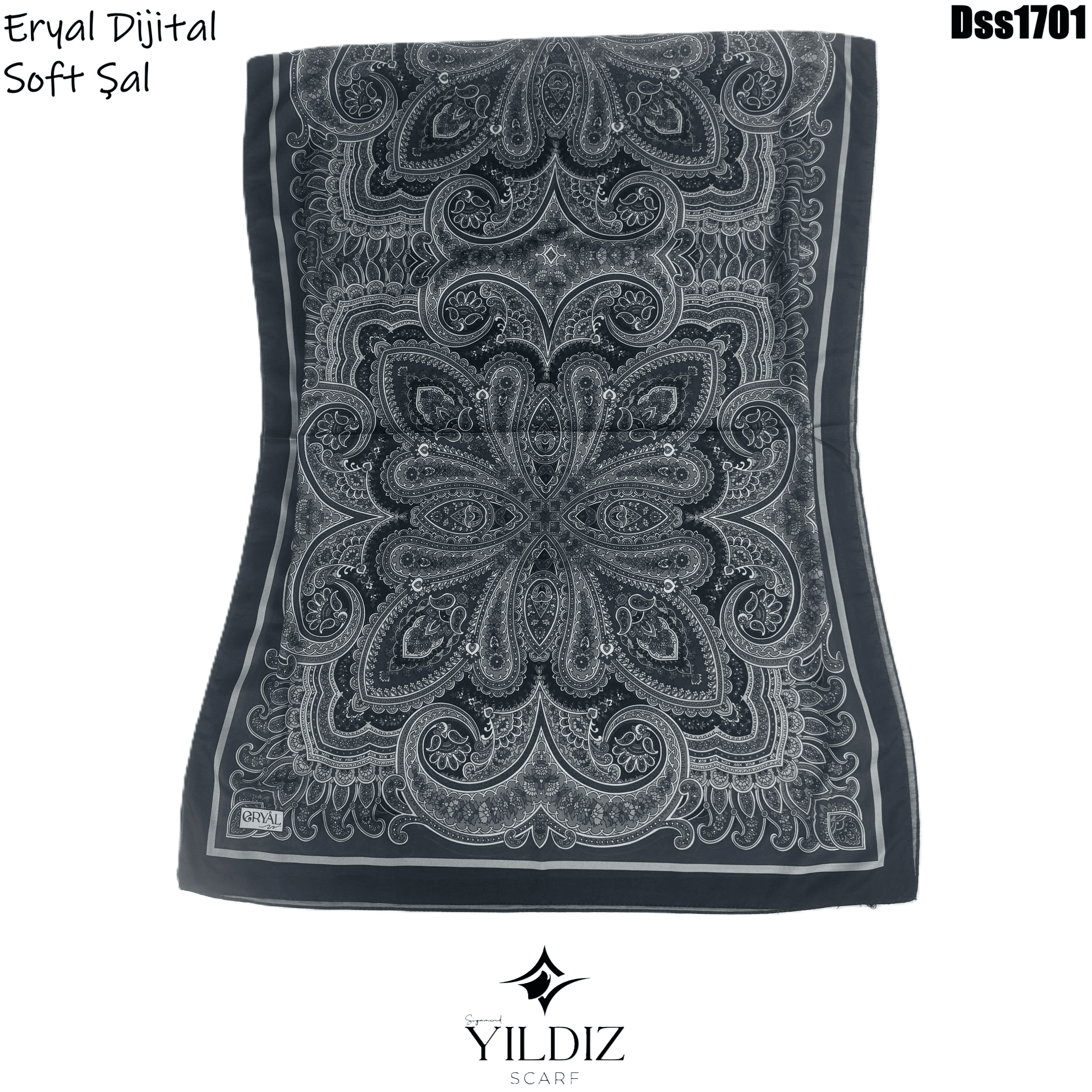 N-244 Eryal Dijital Soft Şal