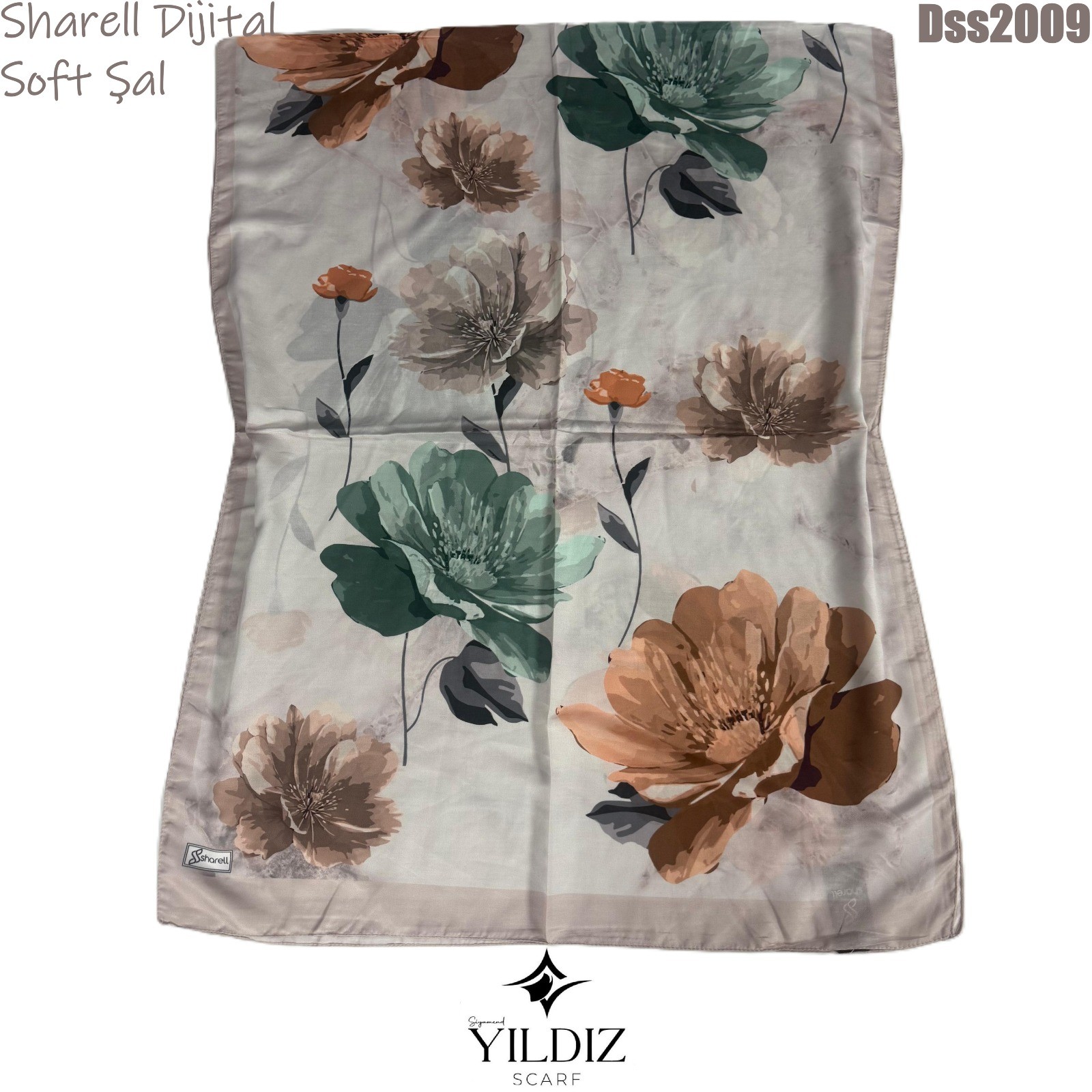 N-297 Sharell Dijital Soft Şal