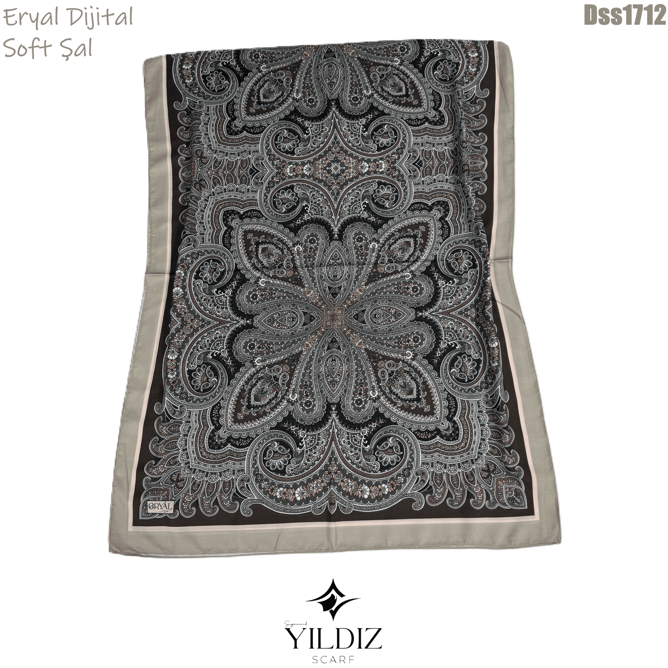 N-255 Eryal Dijital Soft Şal