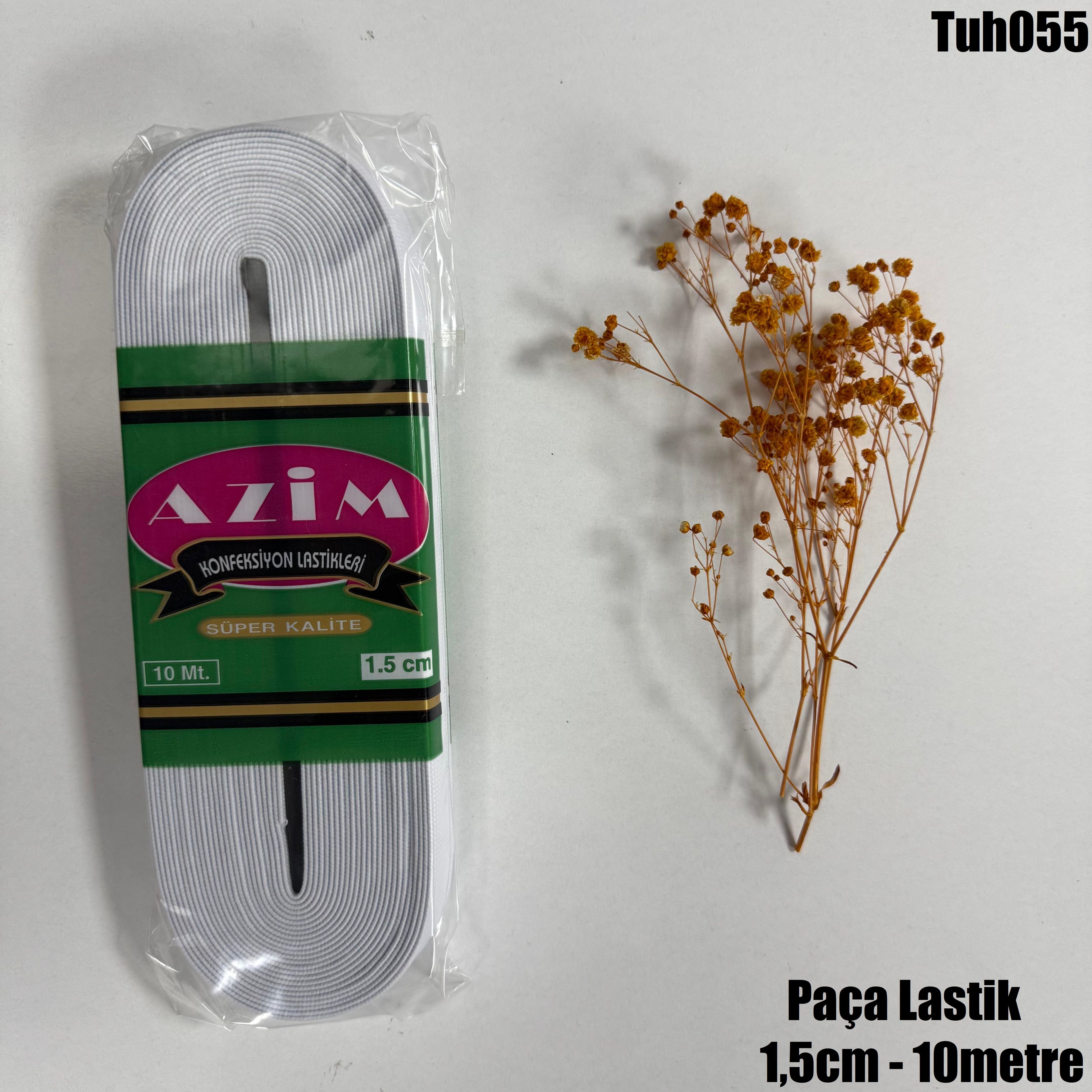 Paça Lastik Beyaz- 10 Metre - 1.5 cm