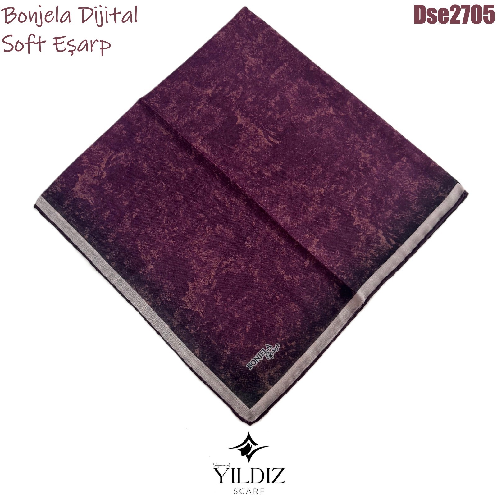 K-570 Bonjela Dijital Soft Eşarp