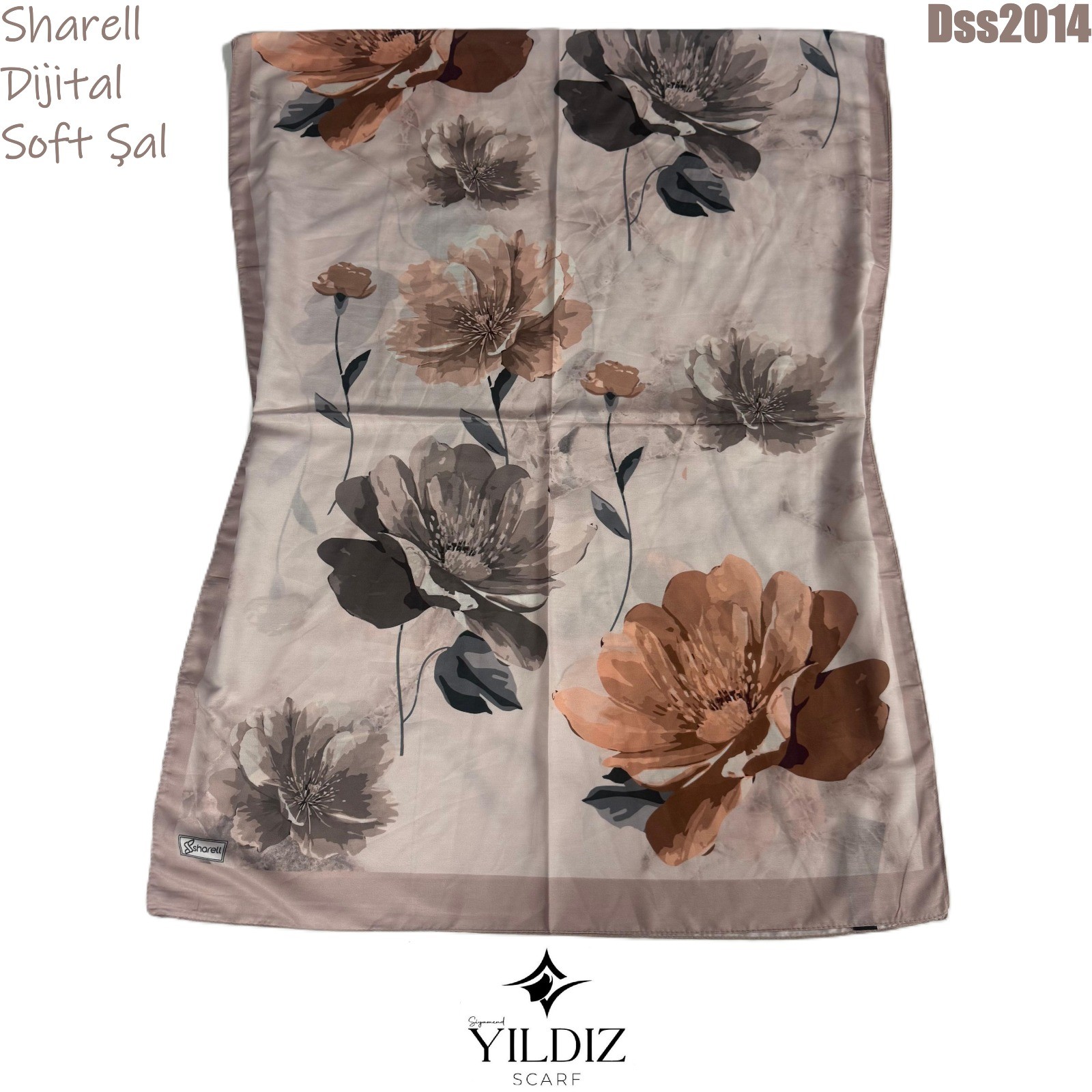 N-302 Sharell Dijital Soft Şal