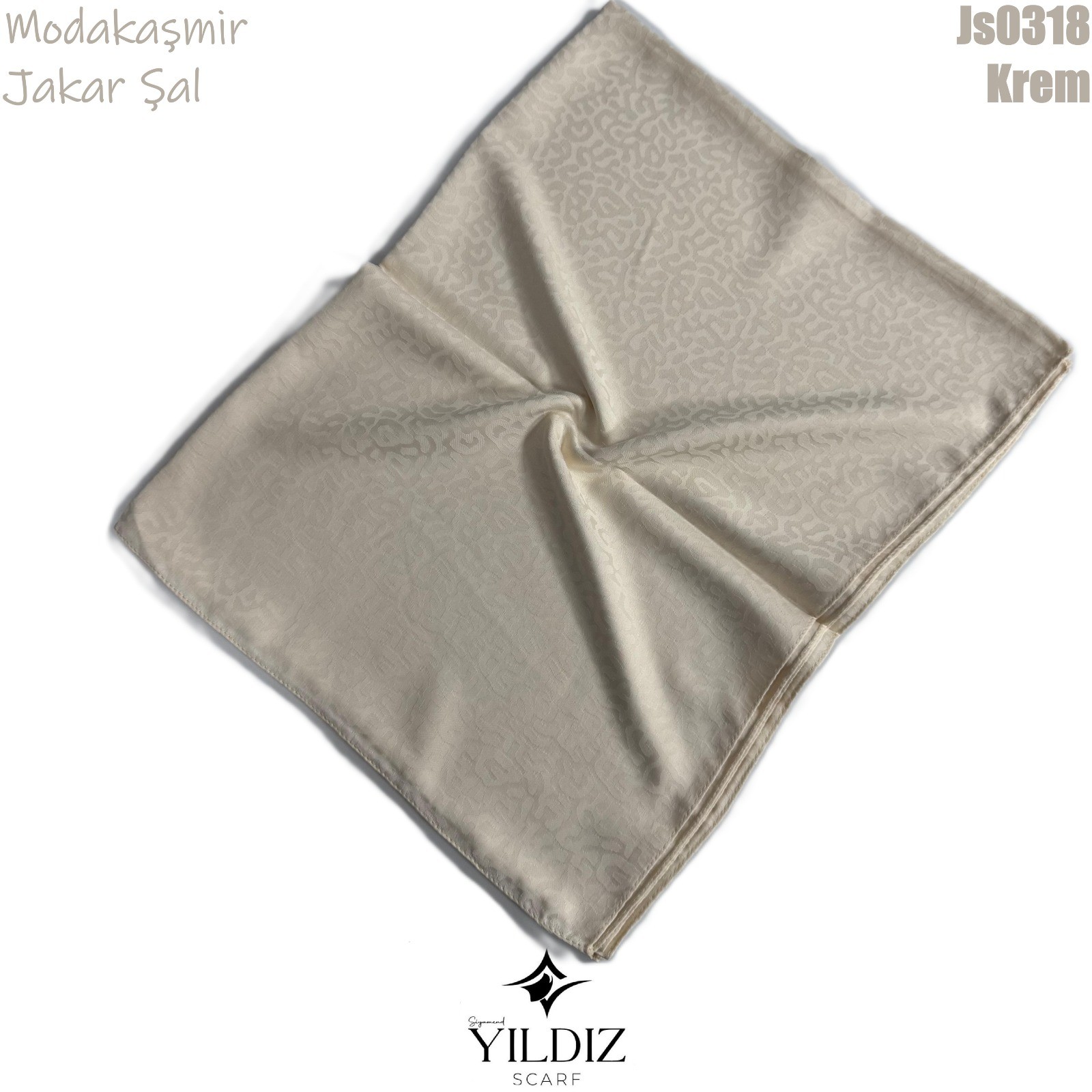 AD-57 Modakaşmir Jakar Şal- Krem