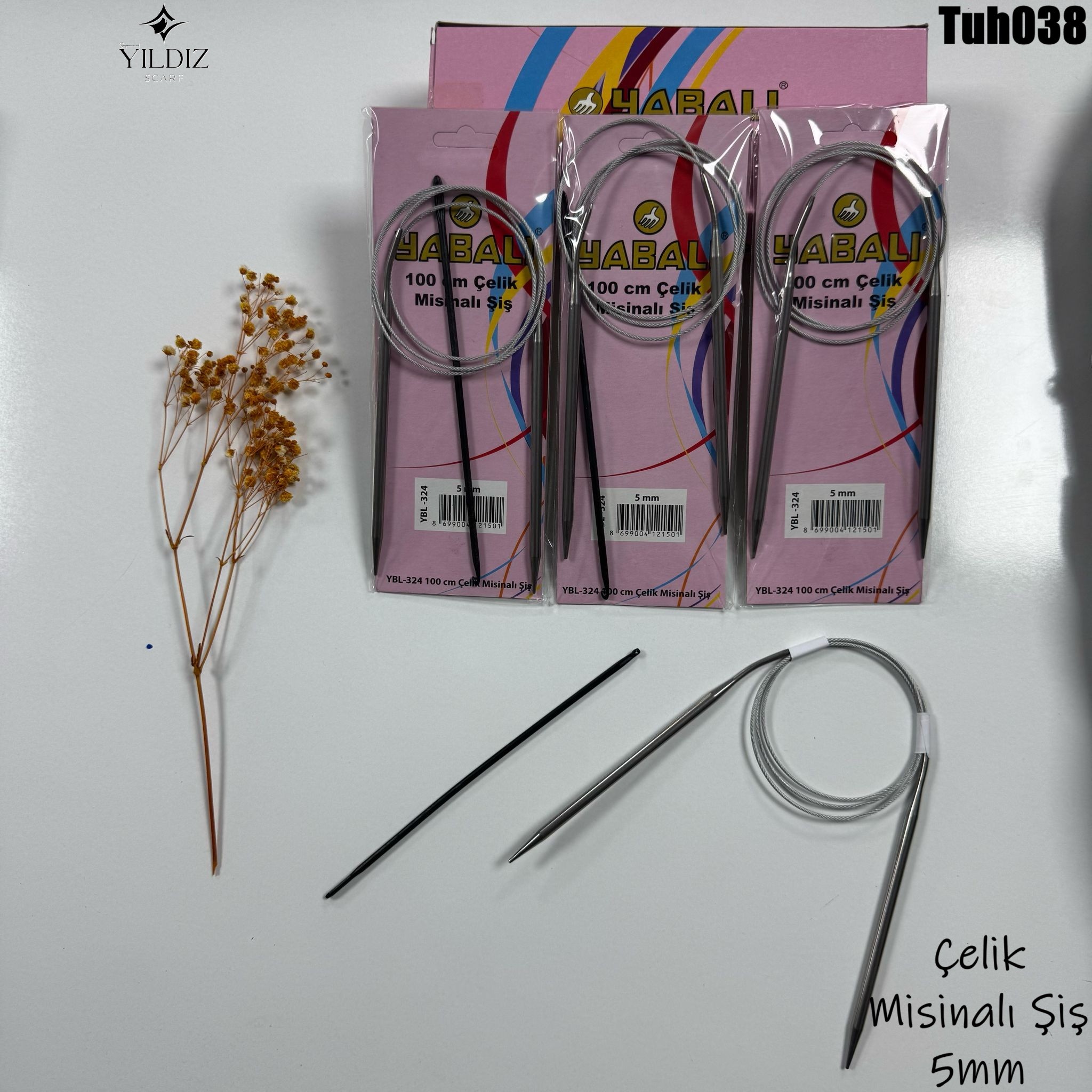 TH-38 Çelik Misinalı Şiş 5mm