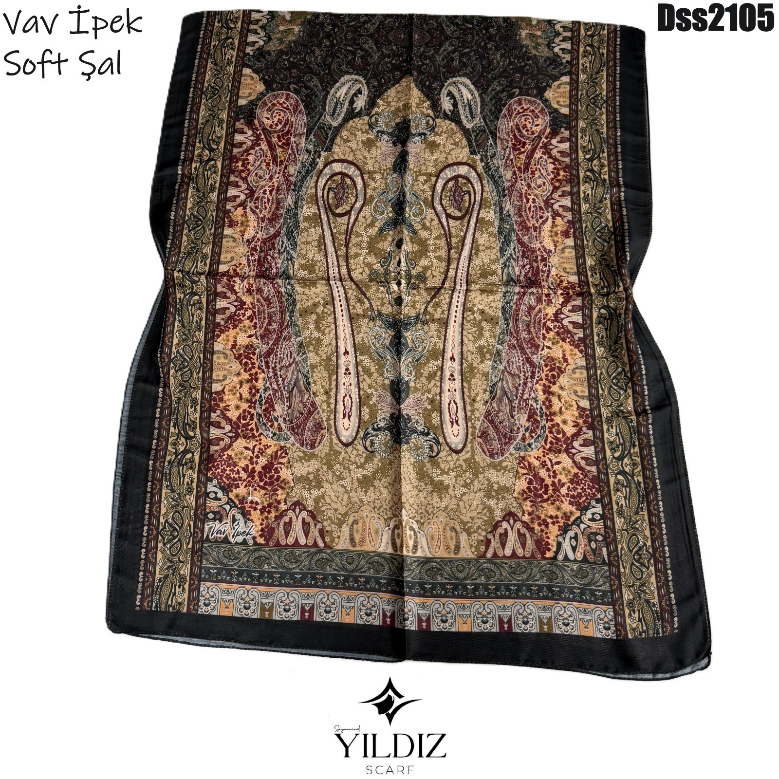 Vav İpek Dijital Soft Şal DSS21 - 5