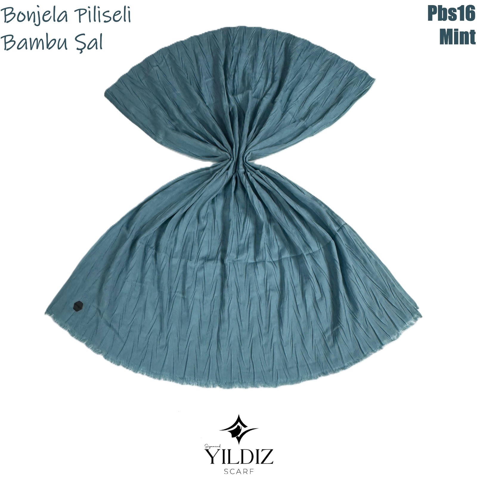 PB-16 Piliseli Bambu Şal-Mint