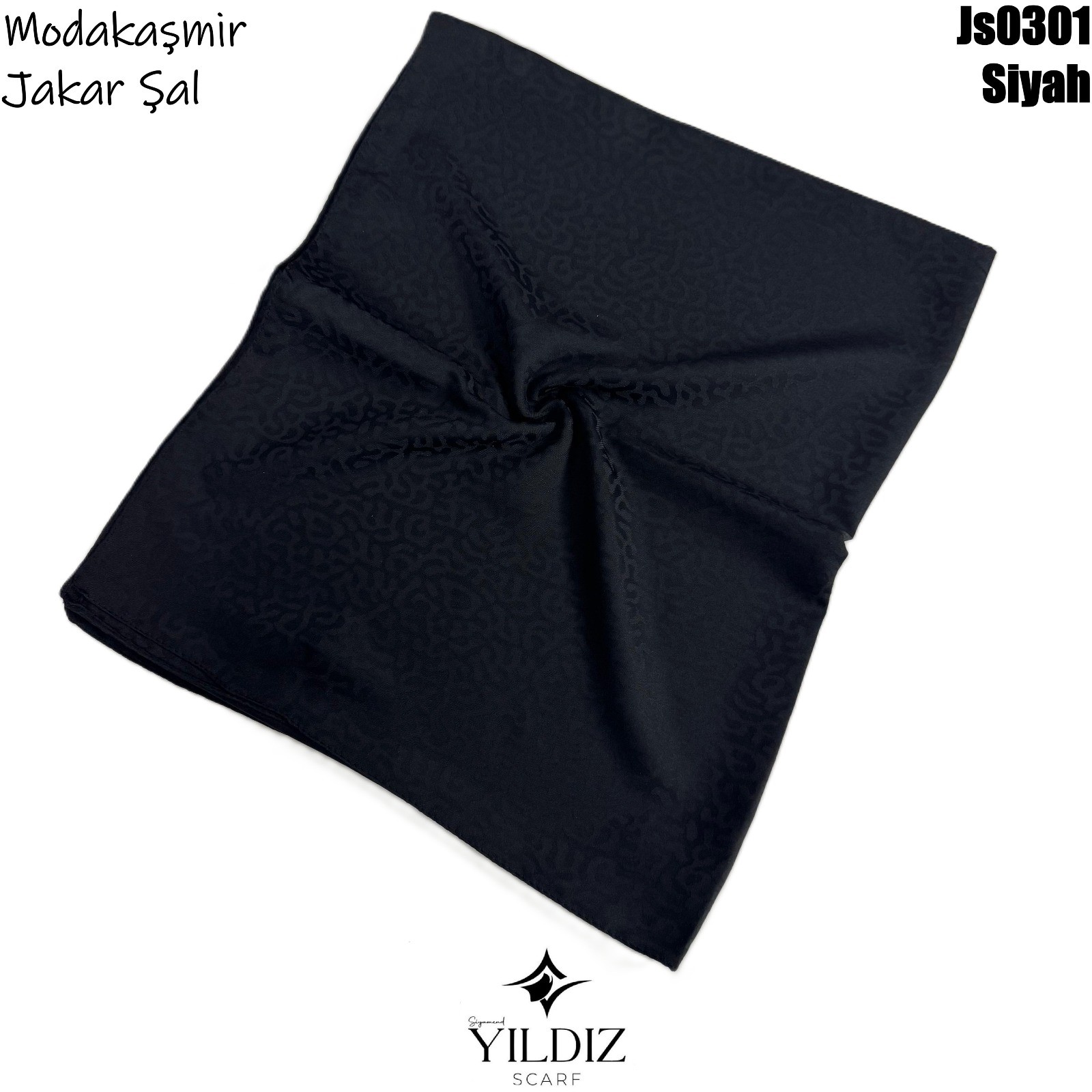 AD-40 Modakaşmir Jakar Şal- Siyah