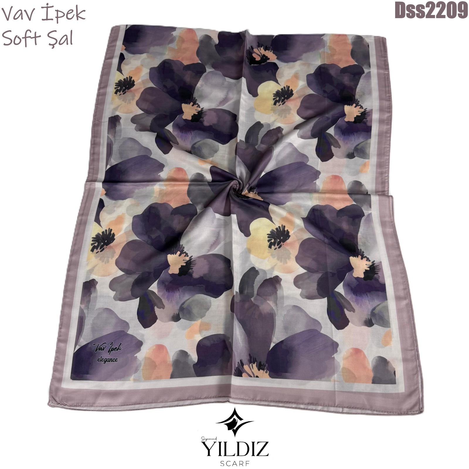 Vav İpek Dijital Soft Şal - DSS22 - 9