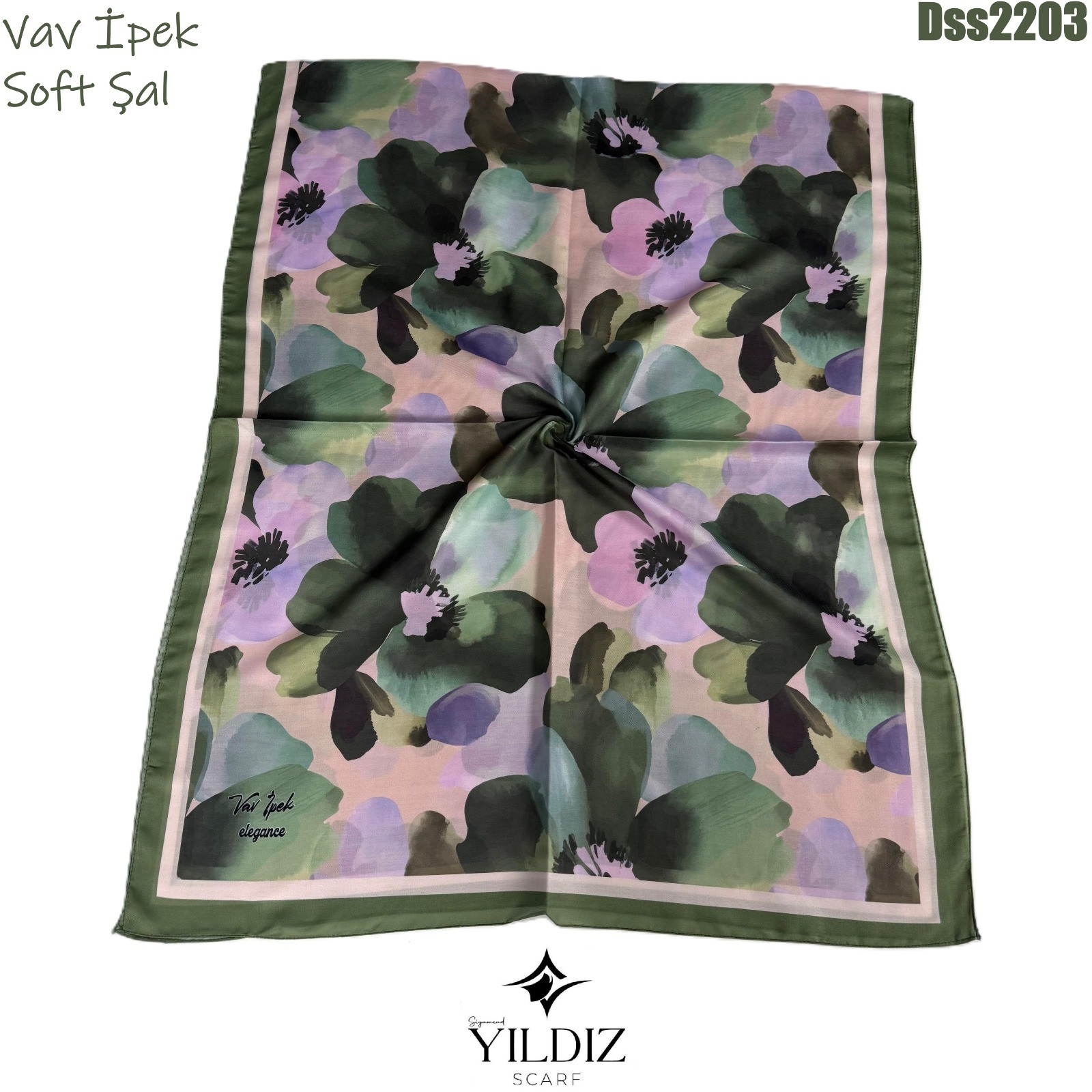 Vav İpek Dijital Soft Şal - DSS22 - 3