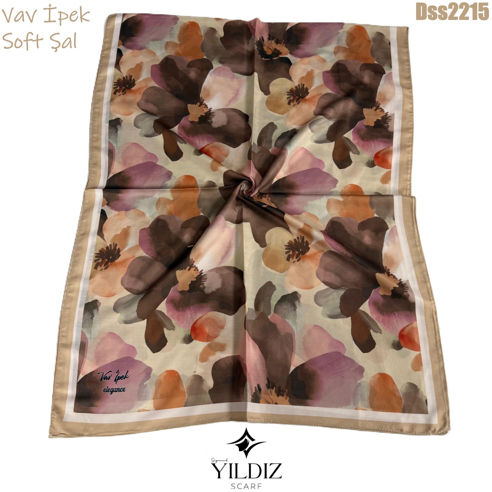 Vav İpek Dijital Soft Şal - DSS22 - 15