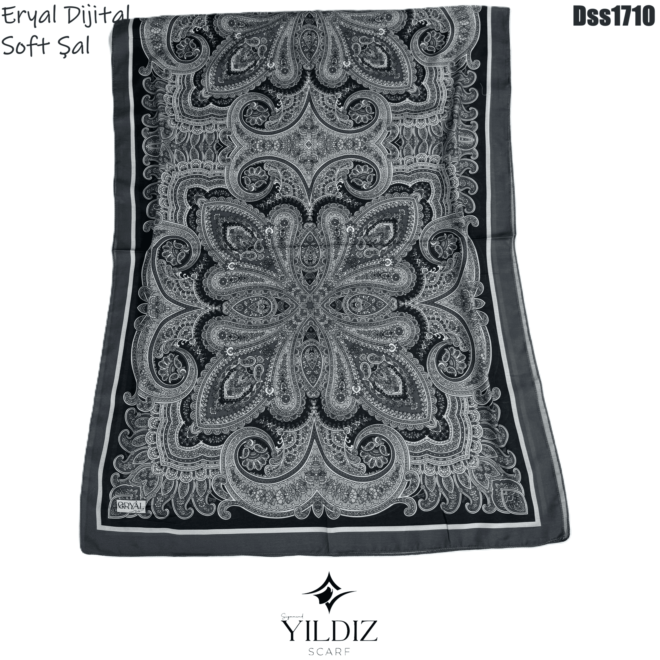 N-253 Eryal Dijital Soft Şal