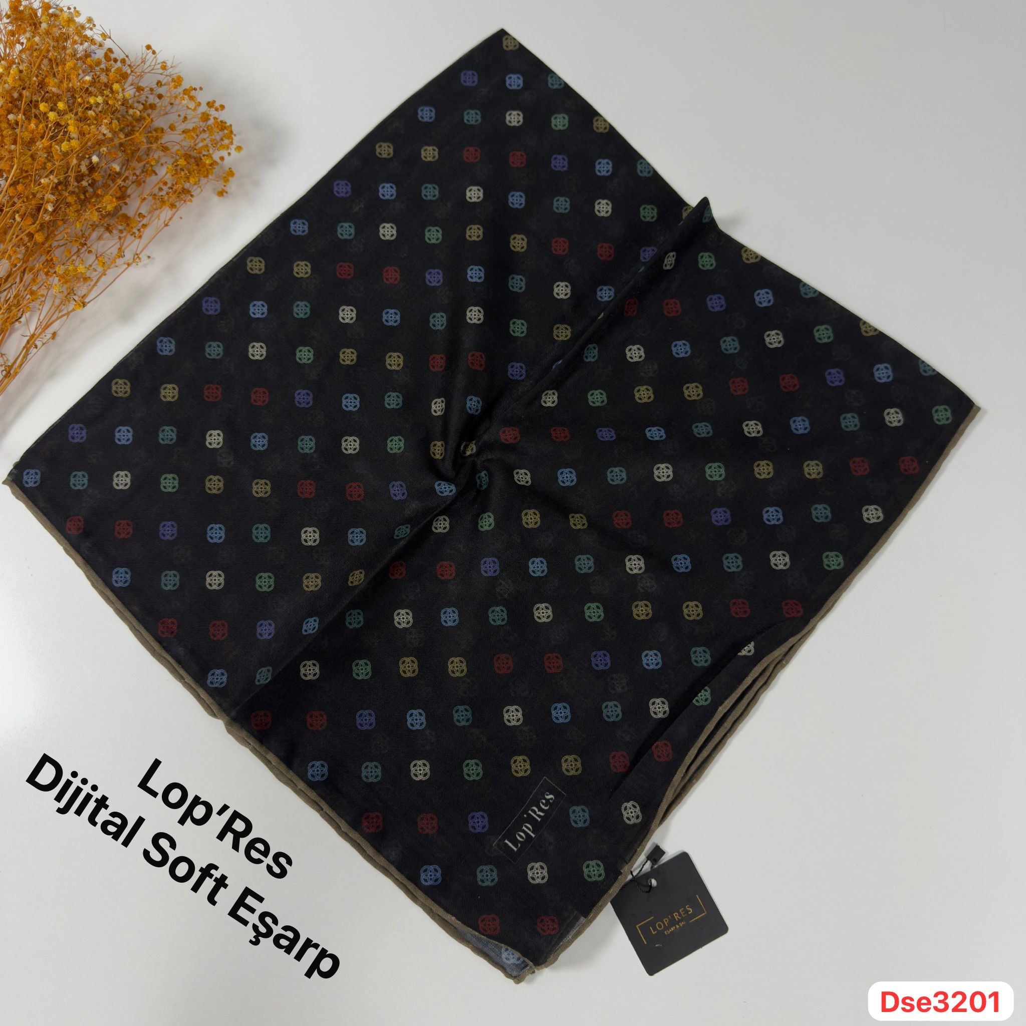 Lopres El Dikişli Soft Eşarp DSE32 - 1