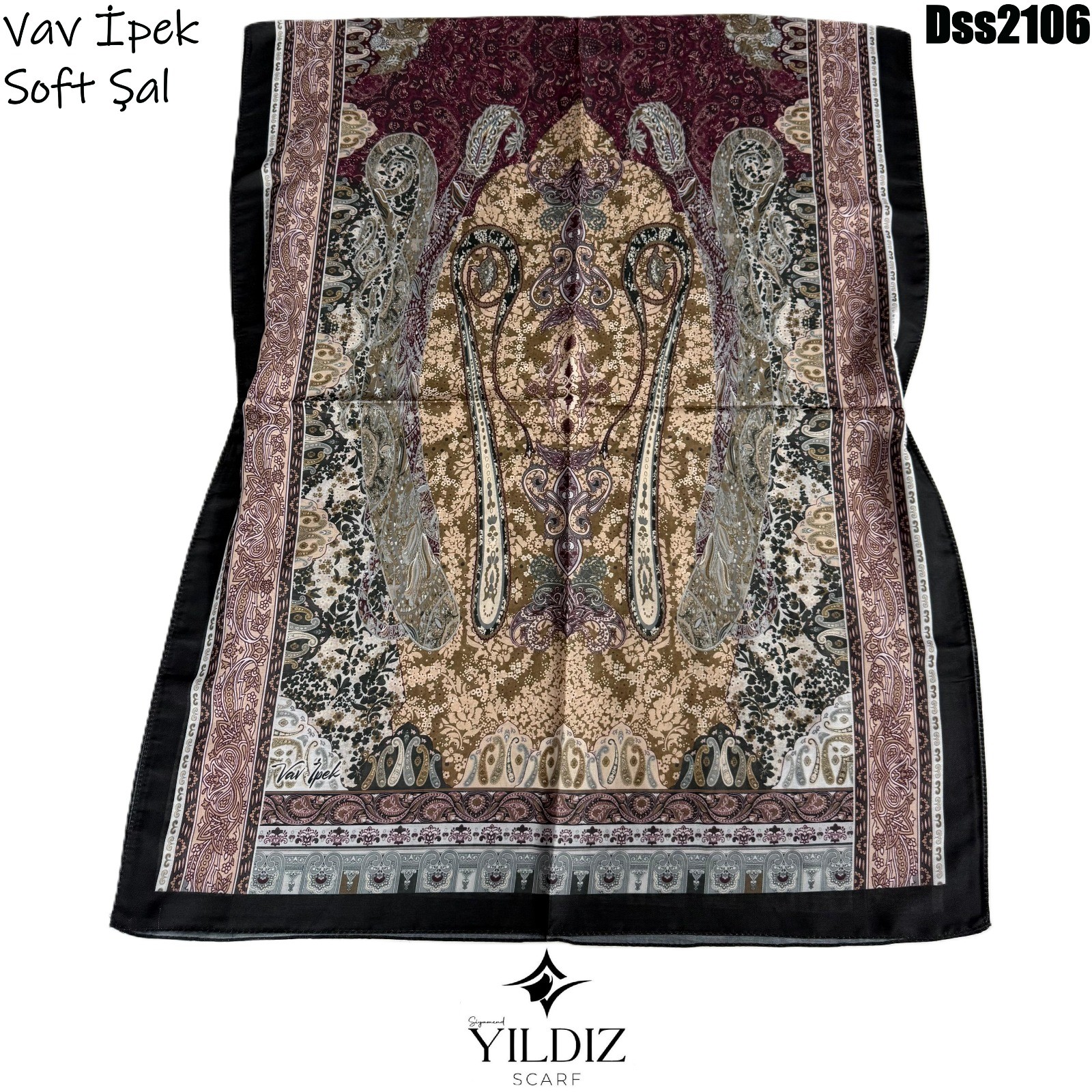 Vav İpek Dijital Soft Şal DSS21 - 6