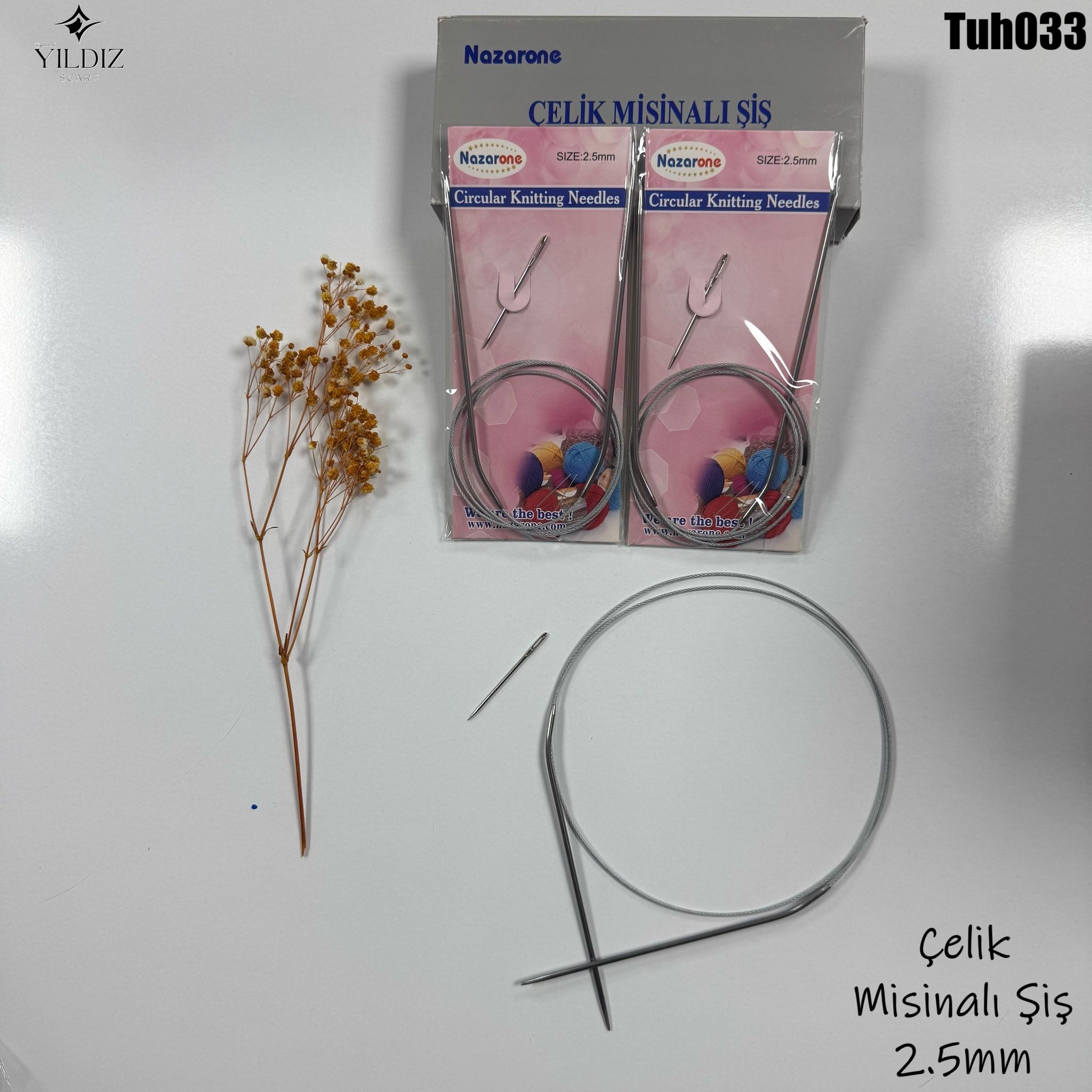 TH-33 Çelik Misinalı Şiş 2,5mm