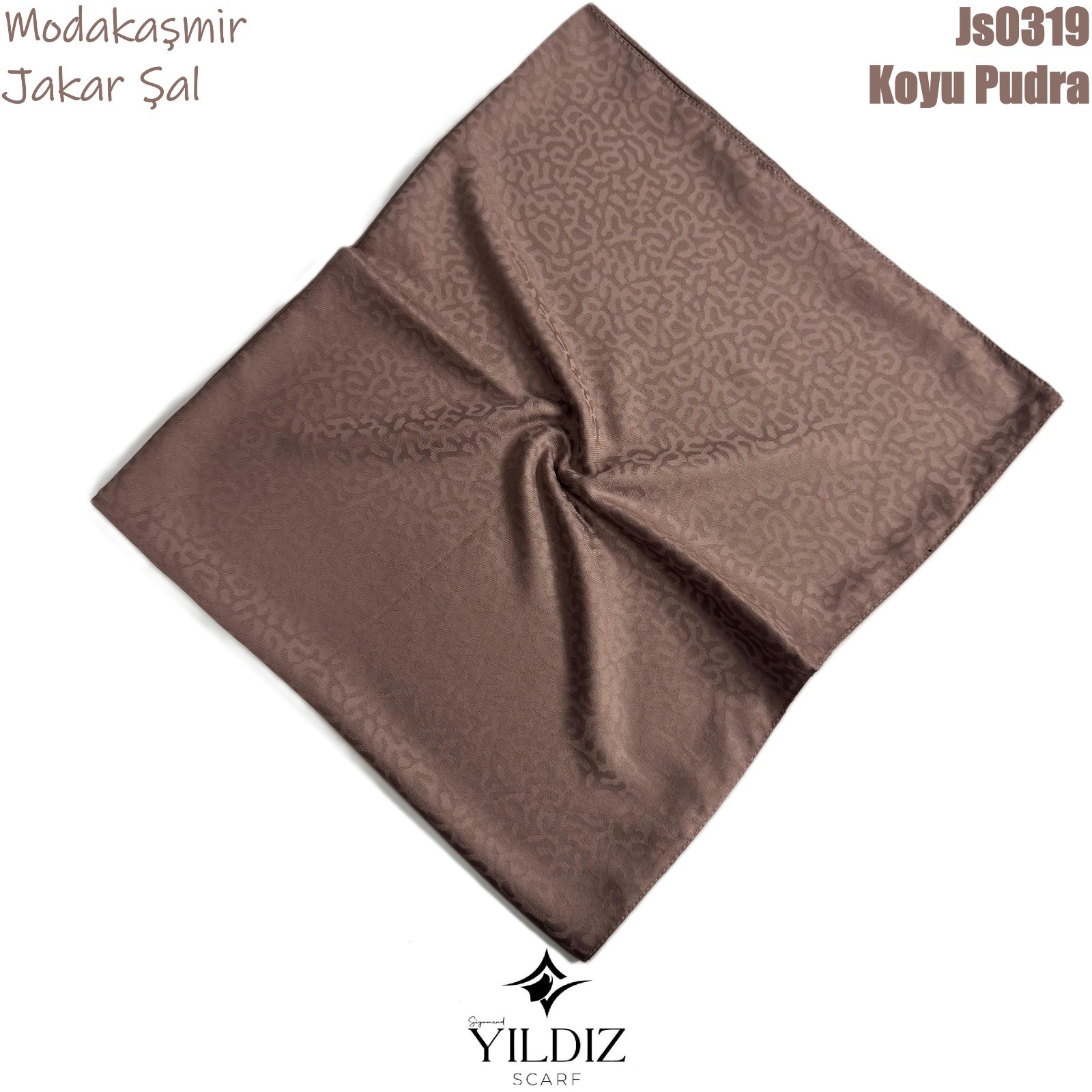 AD-58 Modakaşmir Jakar Şal- Koyu Pudra
