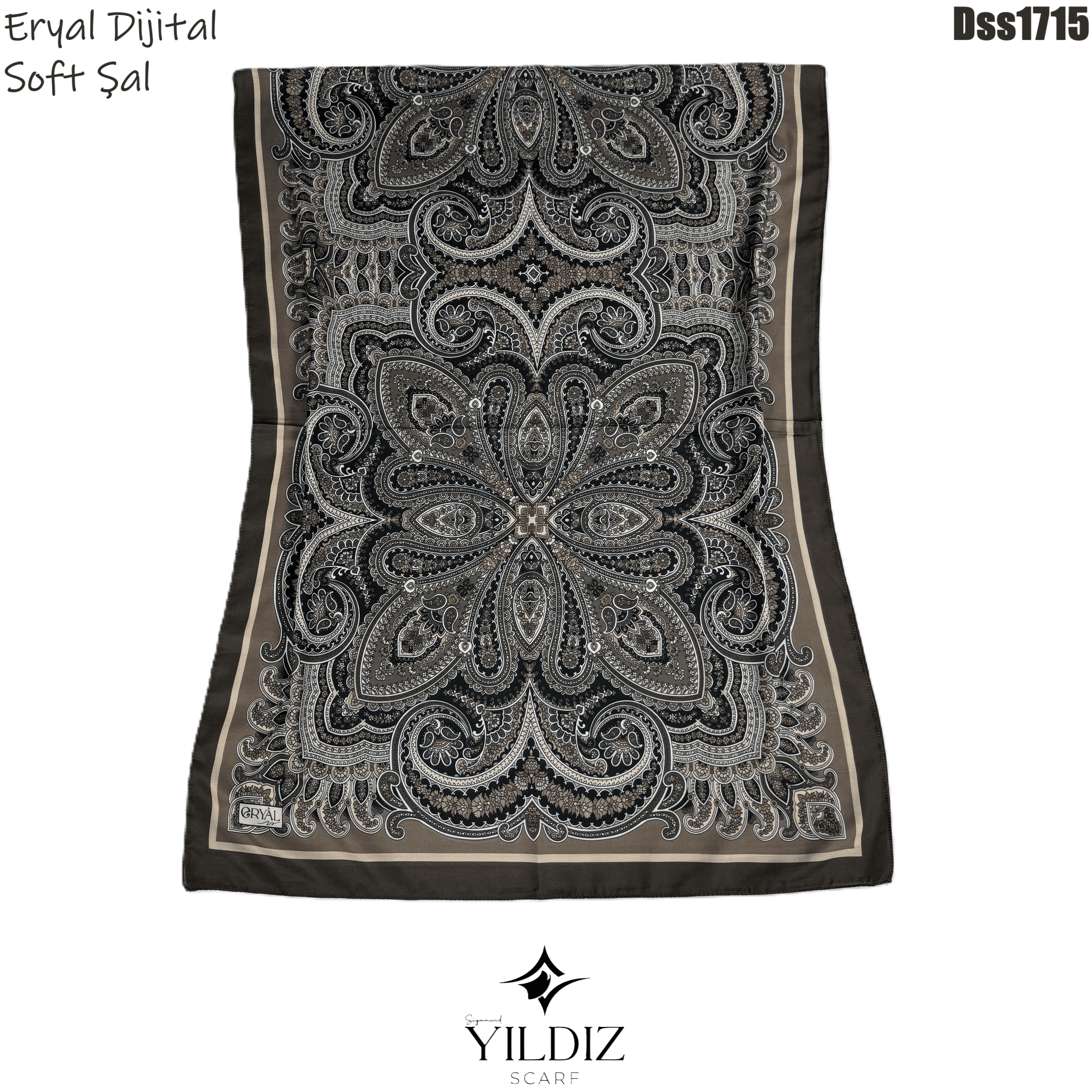 N-258 Eryal Dijital Soft Şal