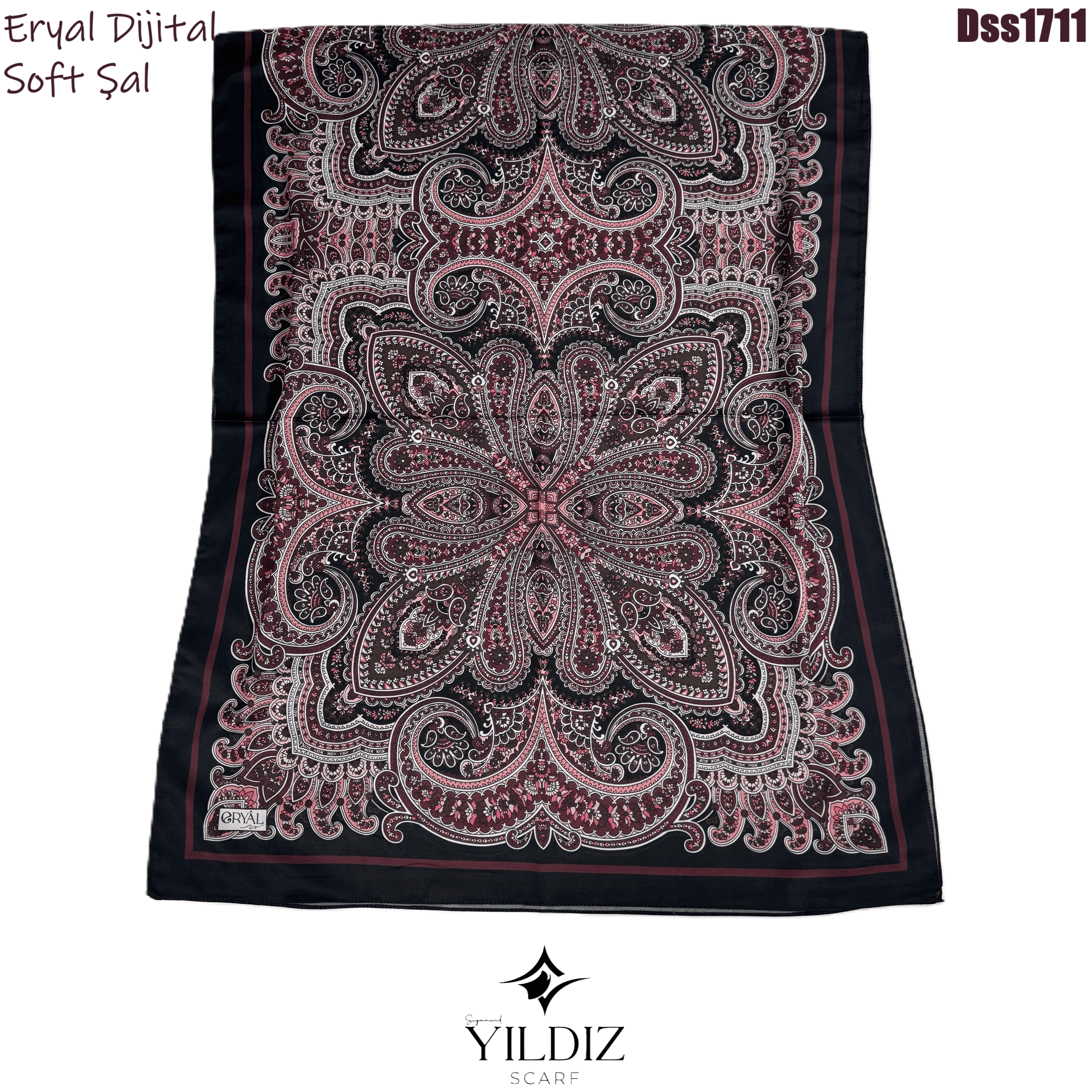 N-254 Eryal Dijital Soft Şal