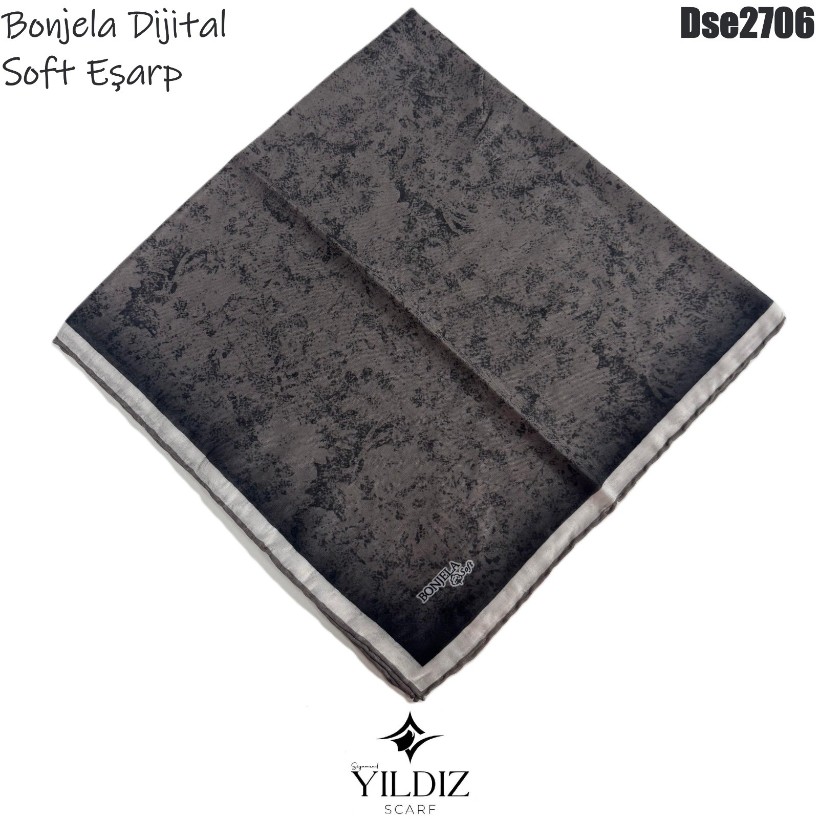 K-571 Bonjela Dijital Soft Eşarp