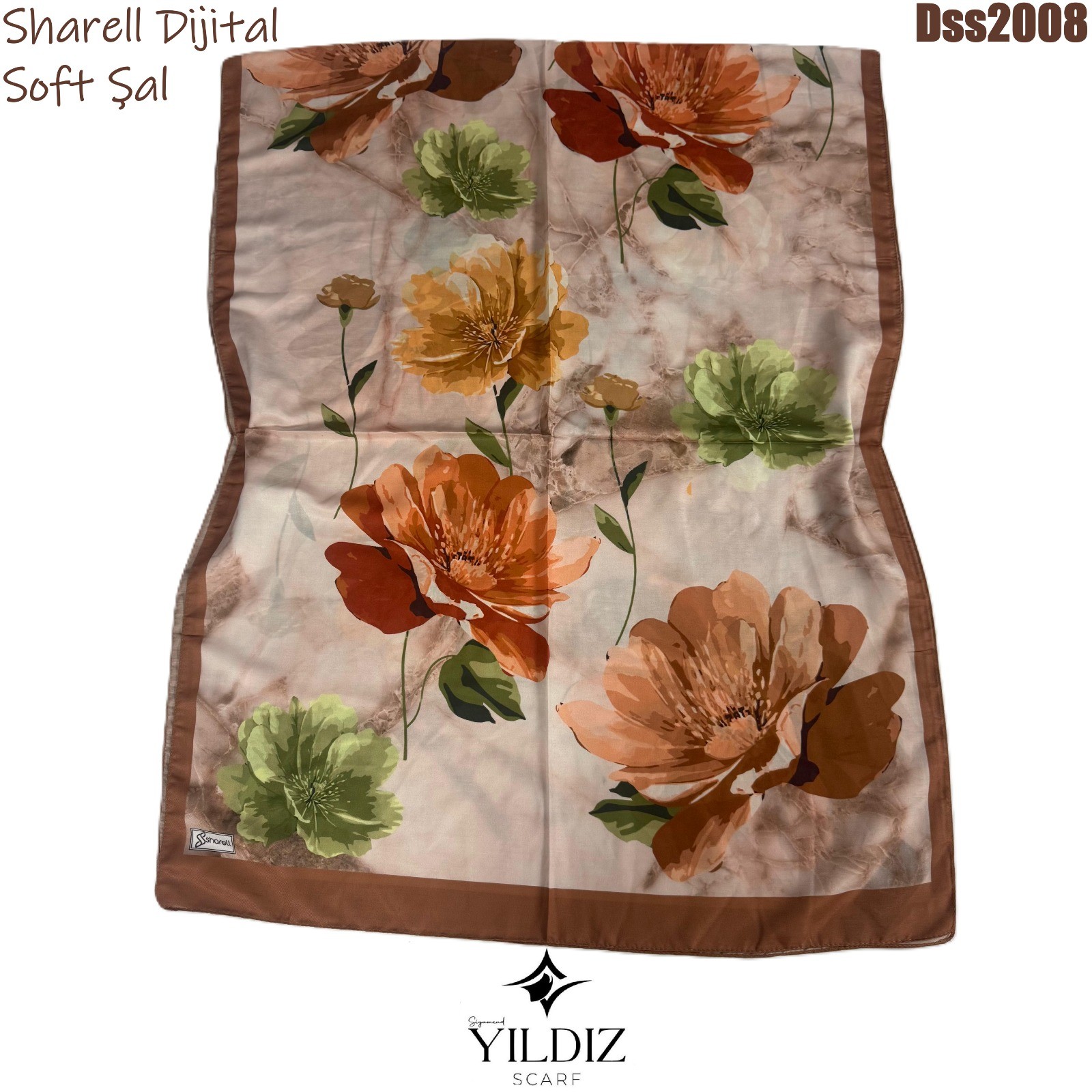 N-296 Sharell Dijital Soft Şal