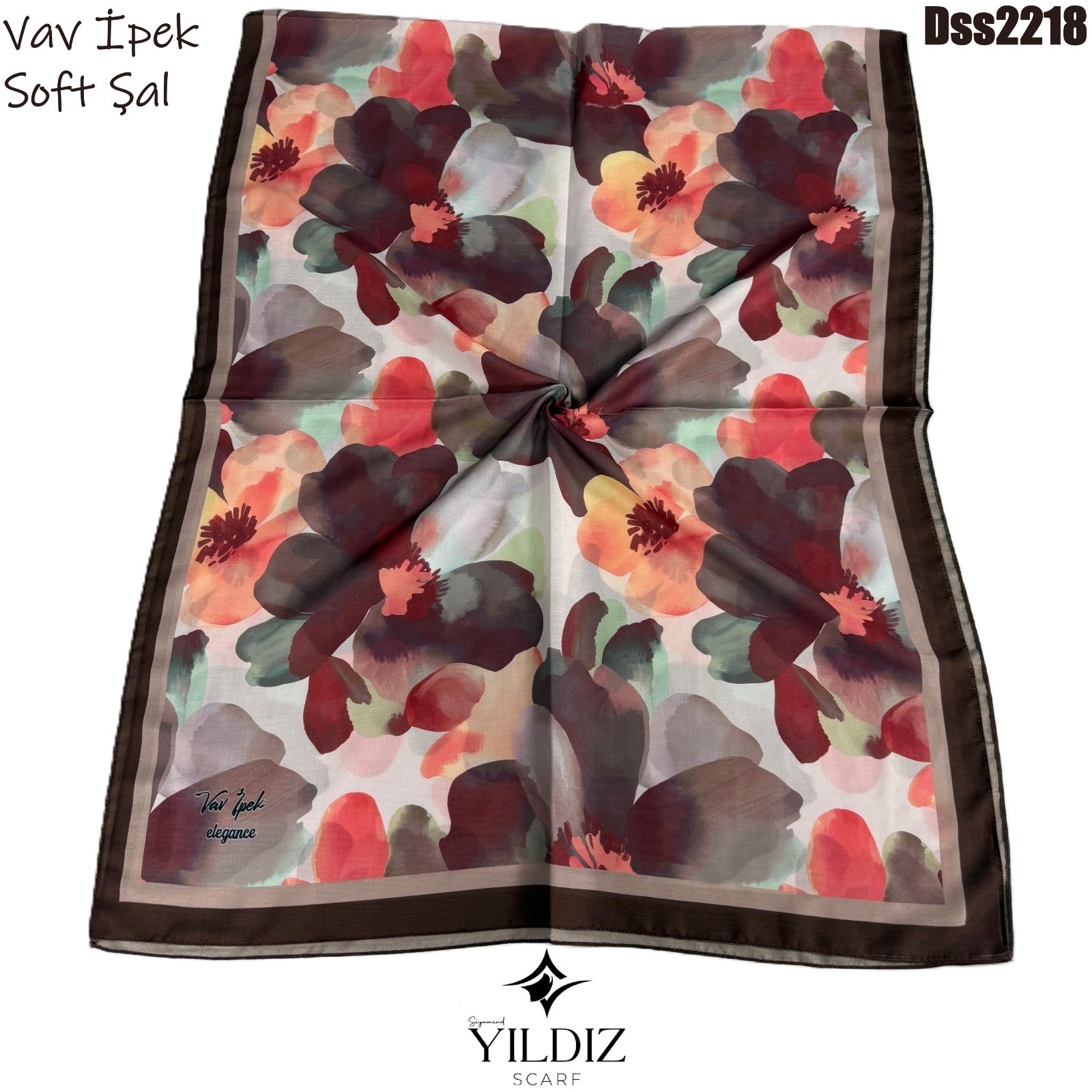 Vav İpek Dijital Soft Şal - DSS22 - 18