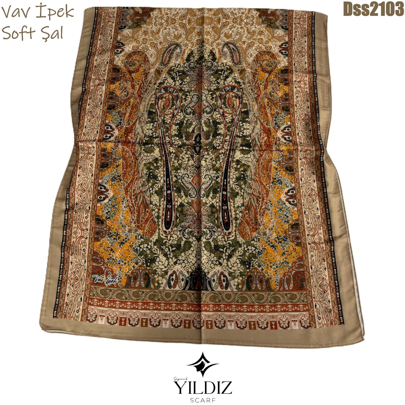Vav İpek Dijital Soft Şal DSS21 - 3