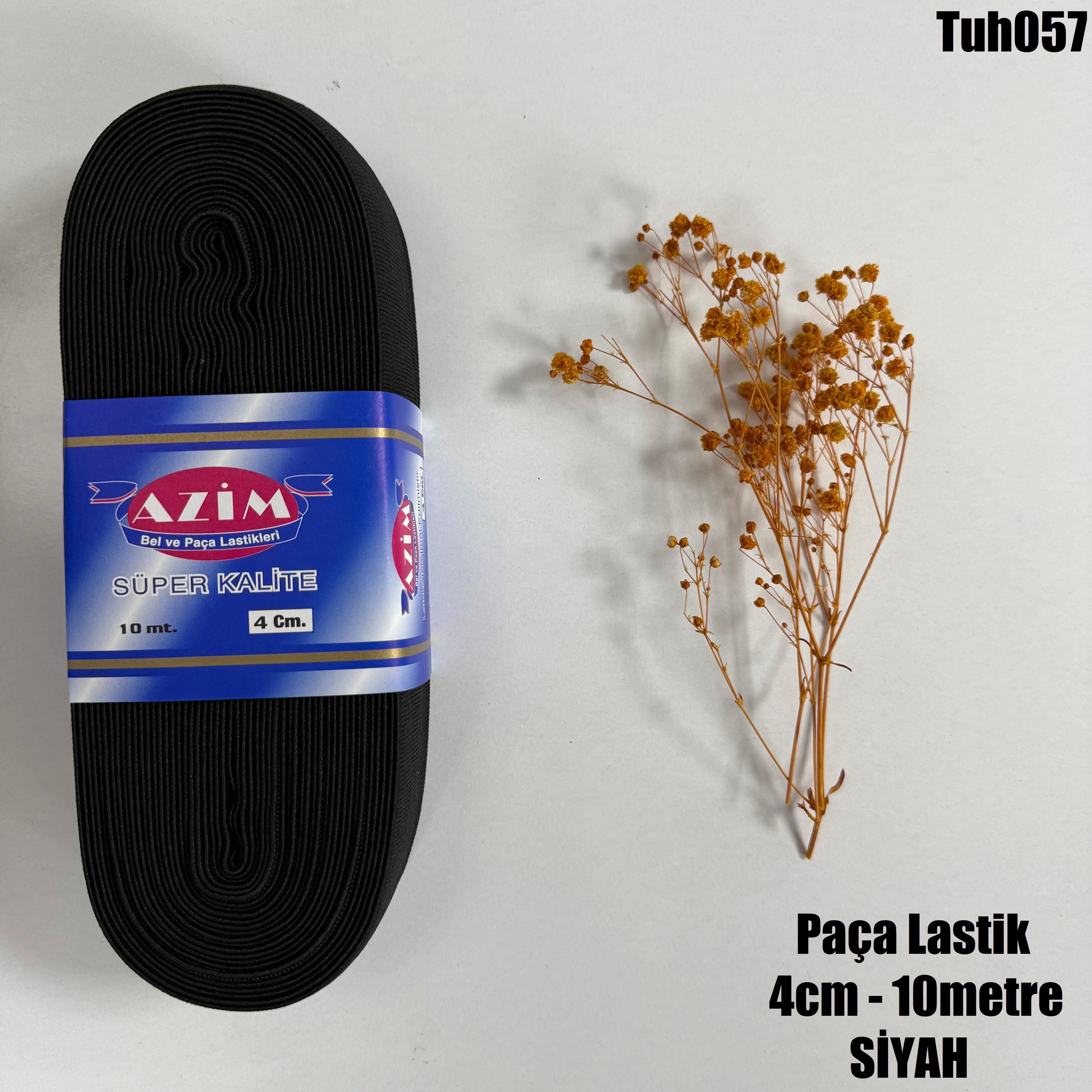 Paça Lastik Siyah- 10 Metre - 4 cm