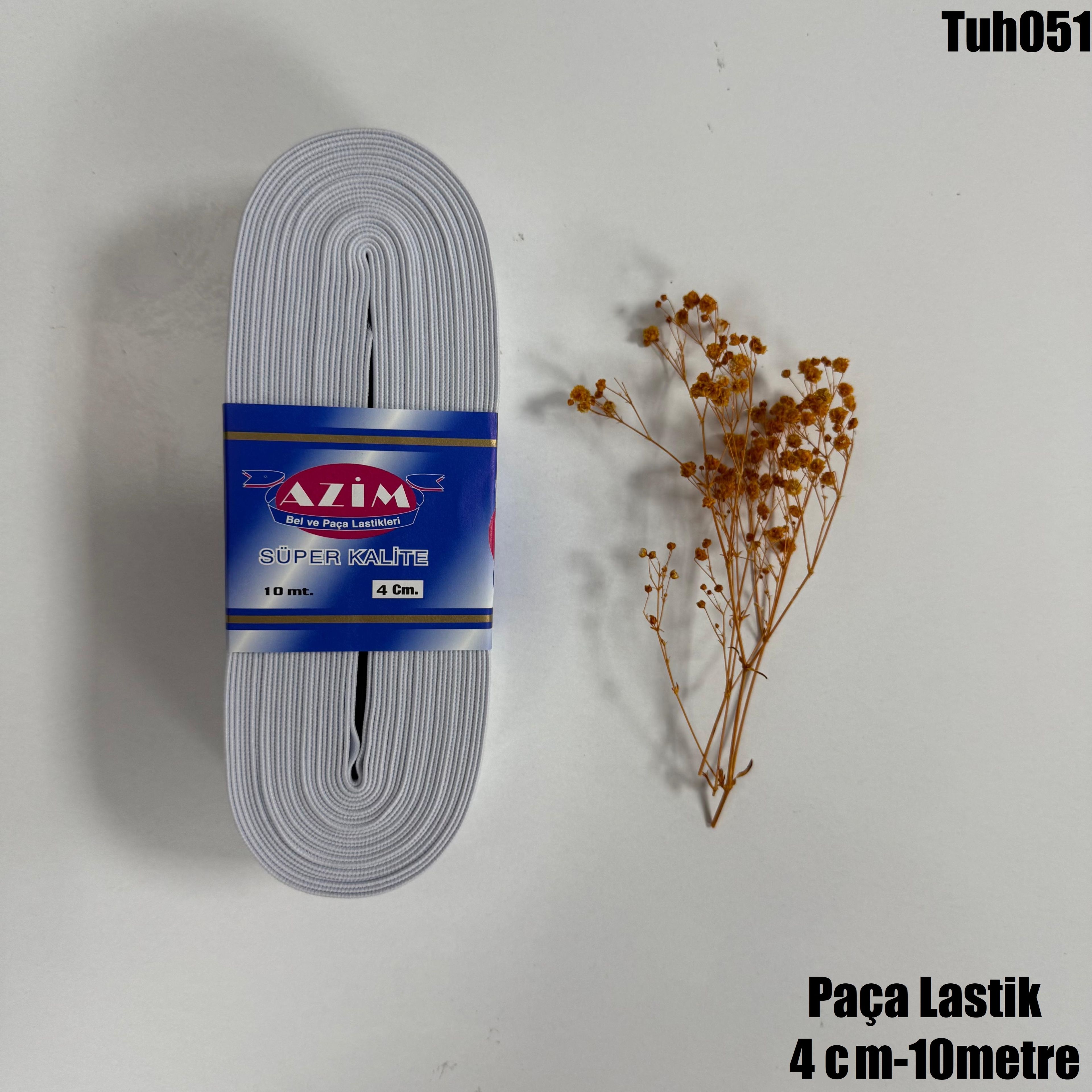 Paça Lastik Beyaz- 10 Metre - 4 cm