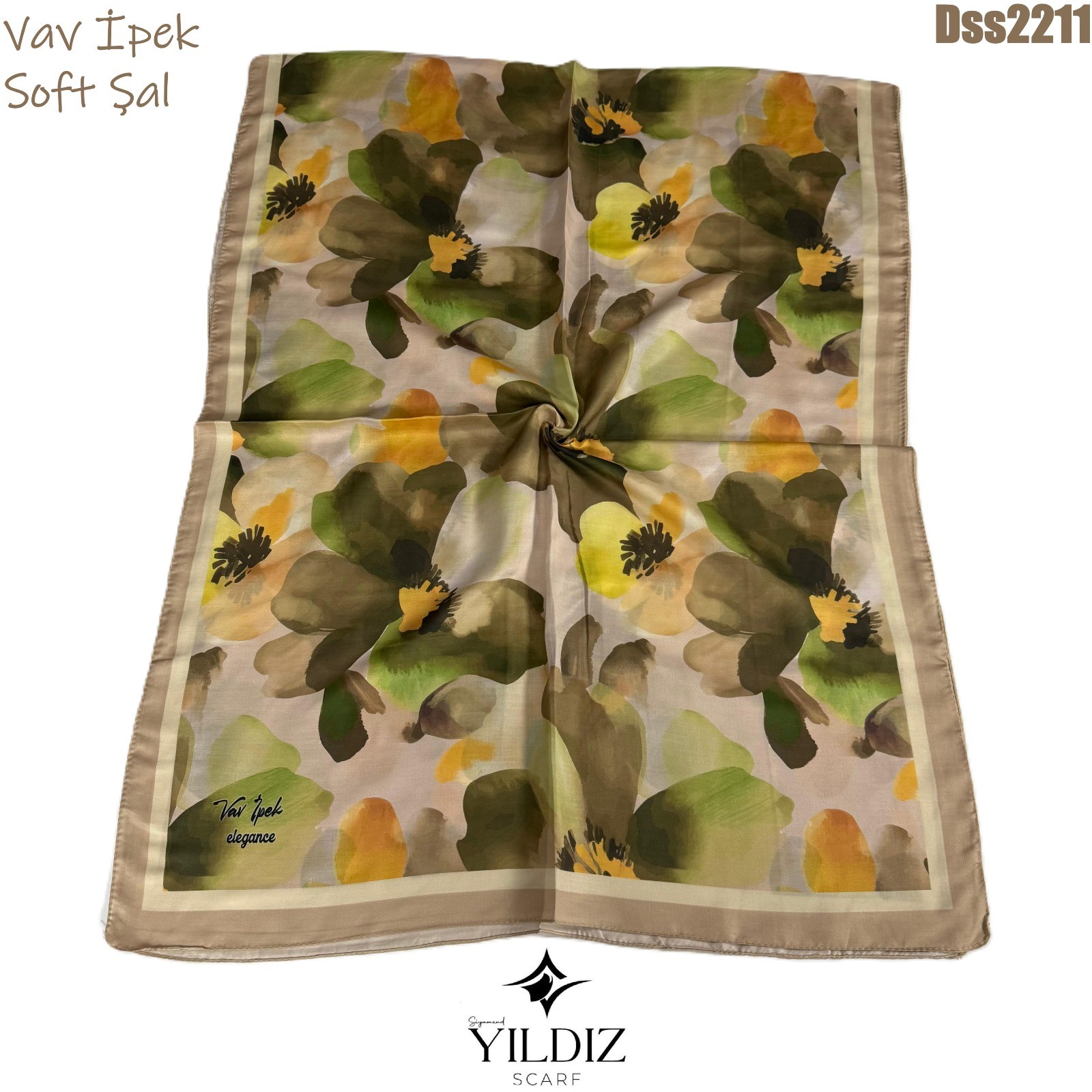 Vav İpek Dijital Soft Şal - DSS22 - 11