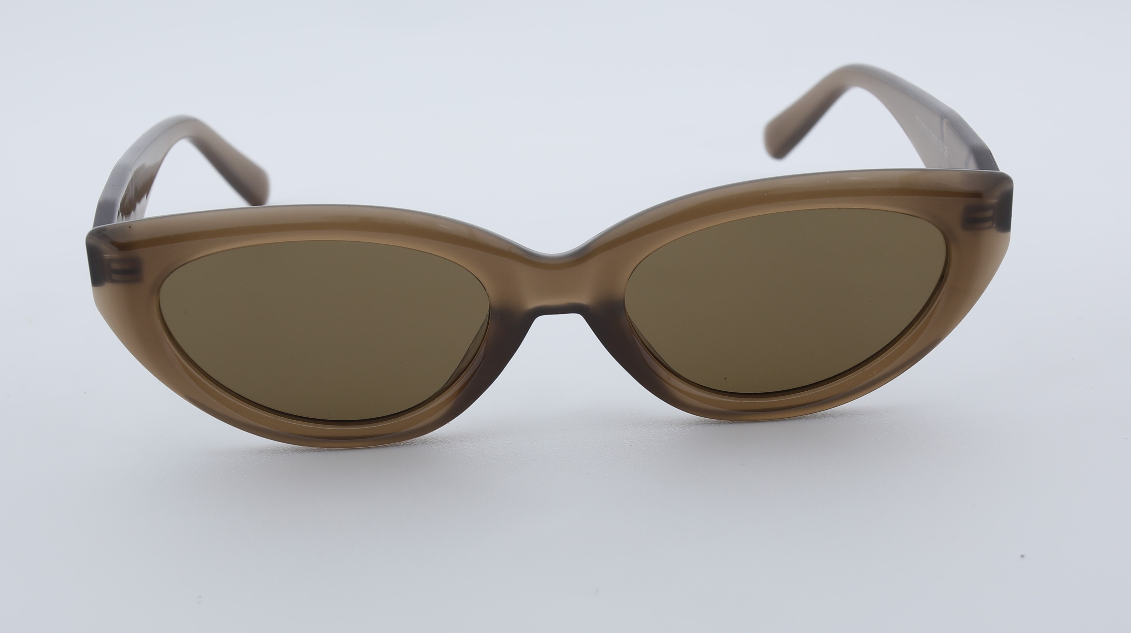 Uzayy Eyewear  Luna Serisi Kahverengi Cat-Eye Kadın Güneş Gözlüğü UV400 – TR90 - Polarized 