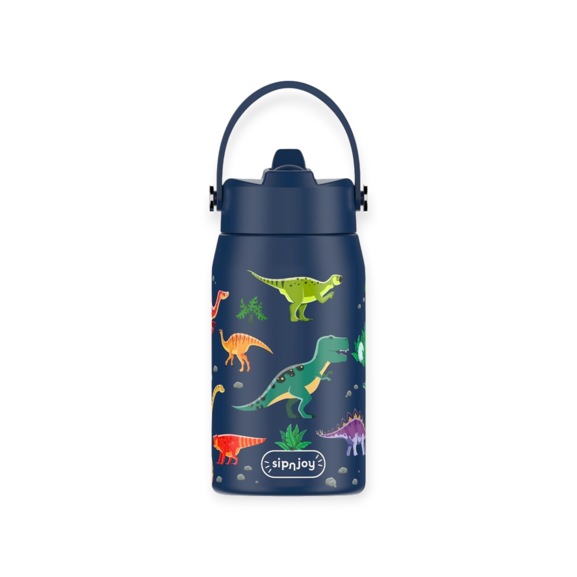 Lil'Straw Çocuk Su Termosu | 420 ml - Dino Roar