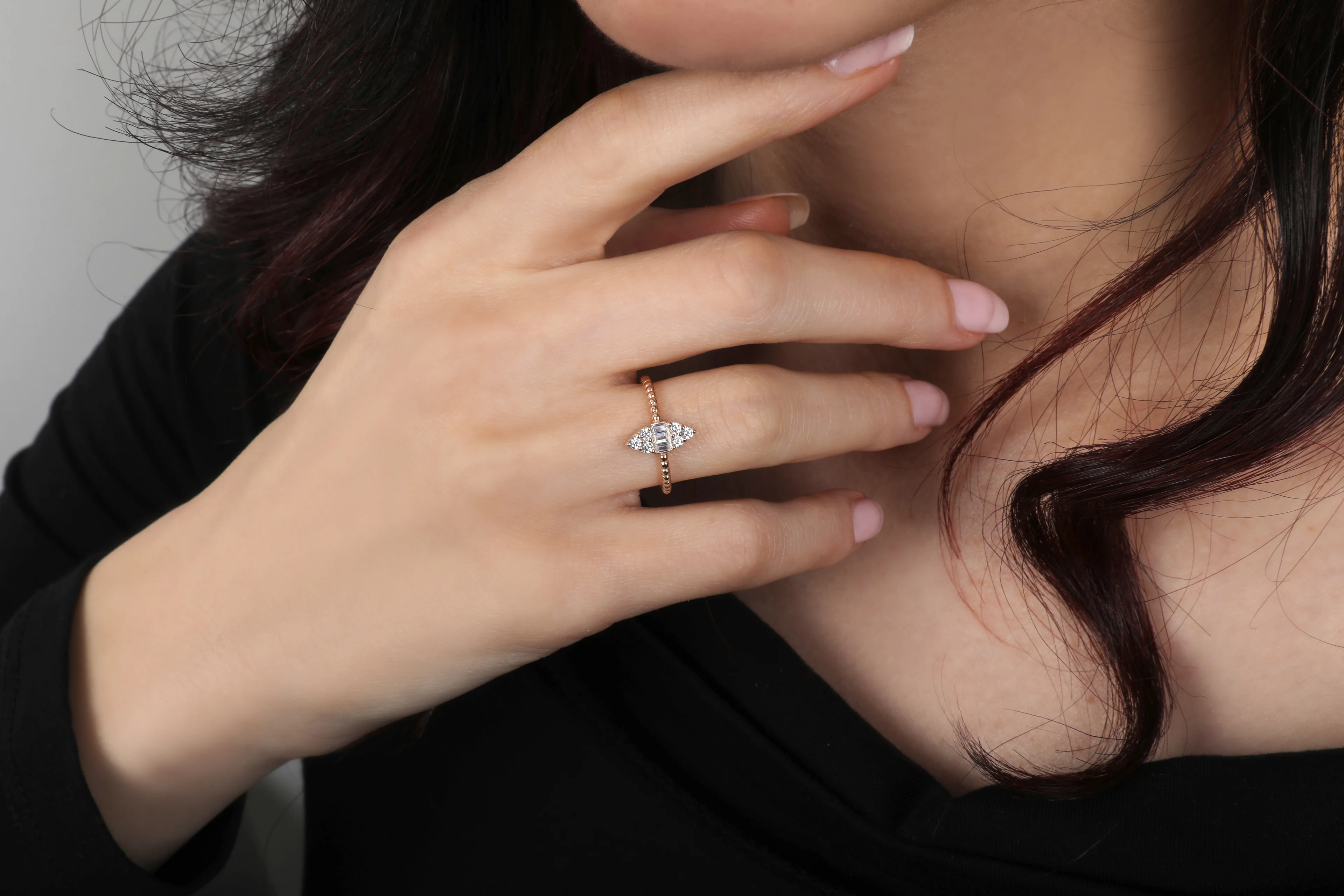 Markiz Kesim Pırlanta Yüzük 